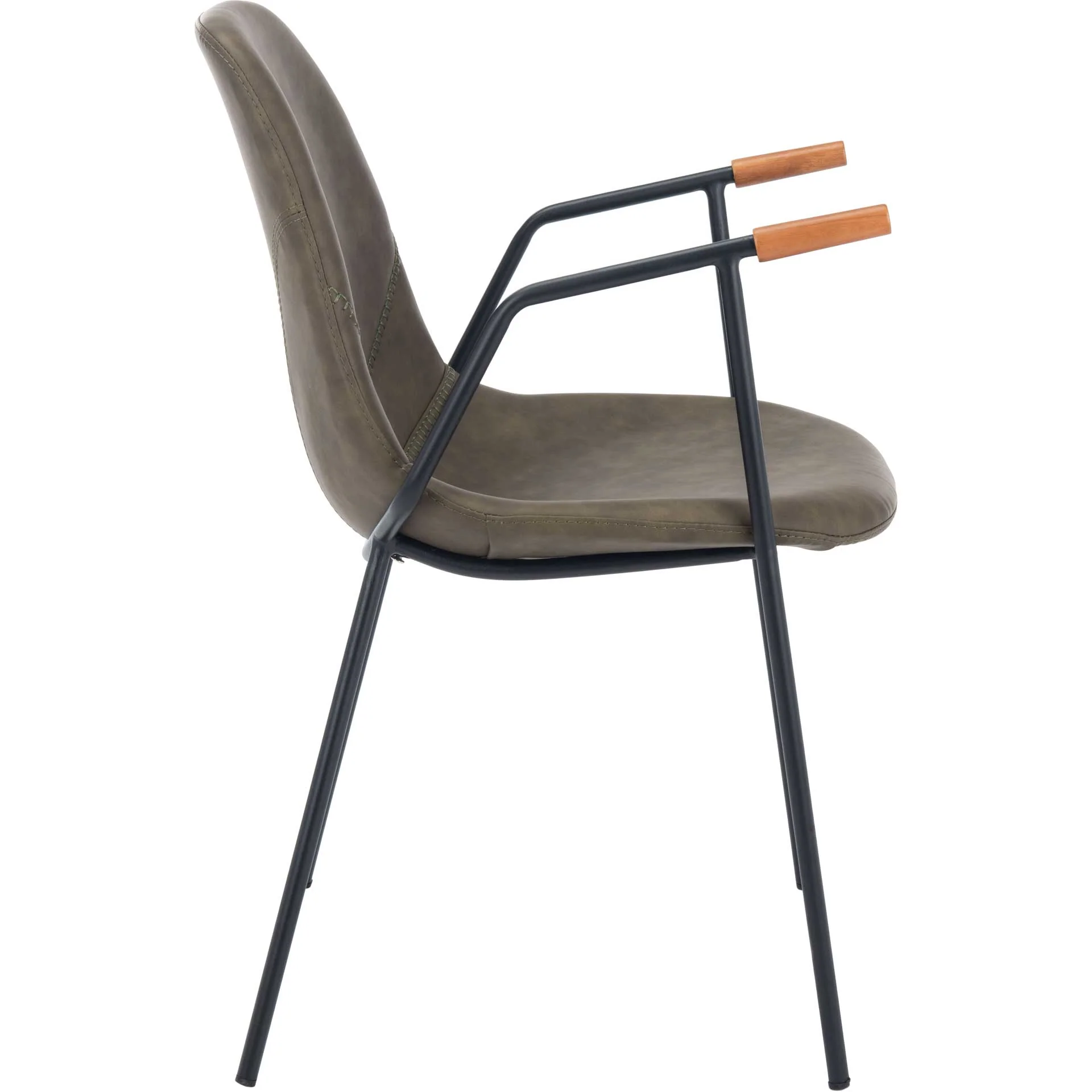 Taos Mid Century Dining Chair Olive (Set of 2) - Image 4