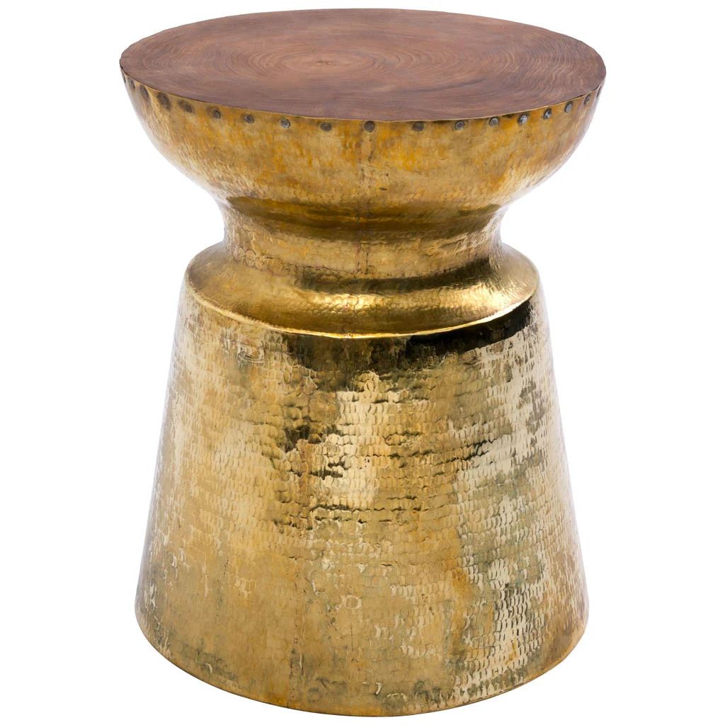 Targon Stool Table Brass - Image 2