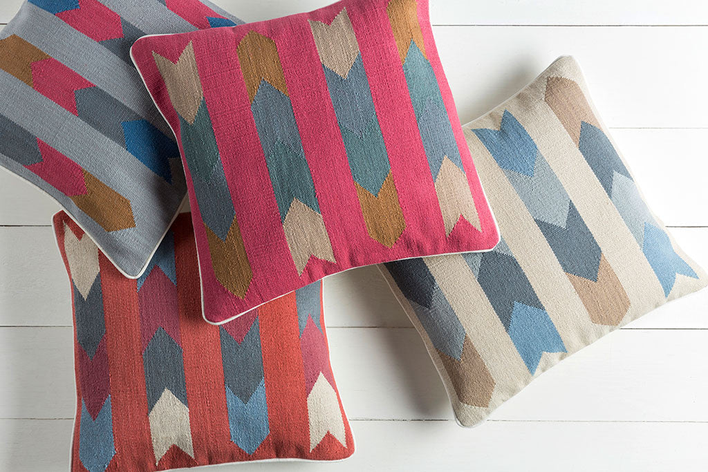 Taste of Tribal Beige/Charcoal Pillow - Image 2