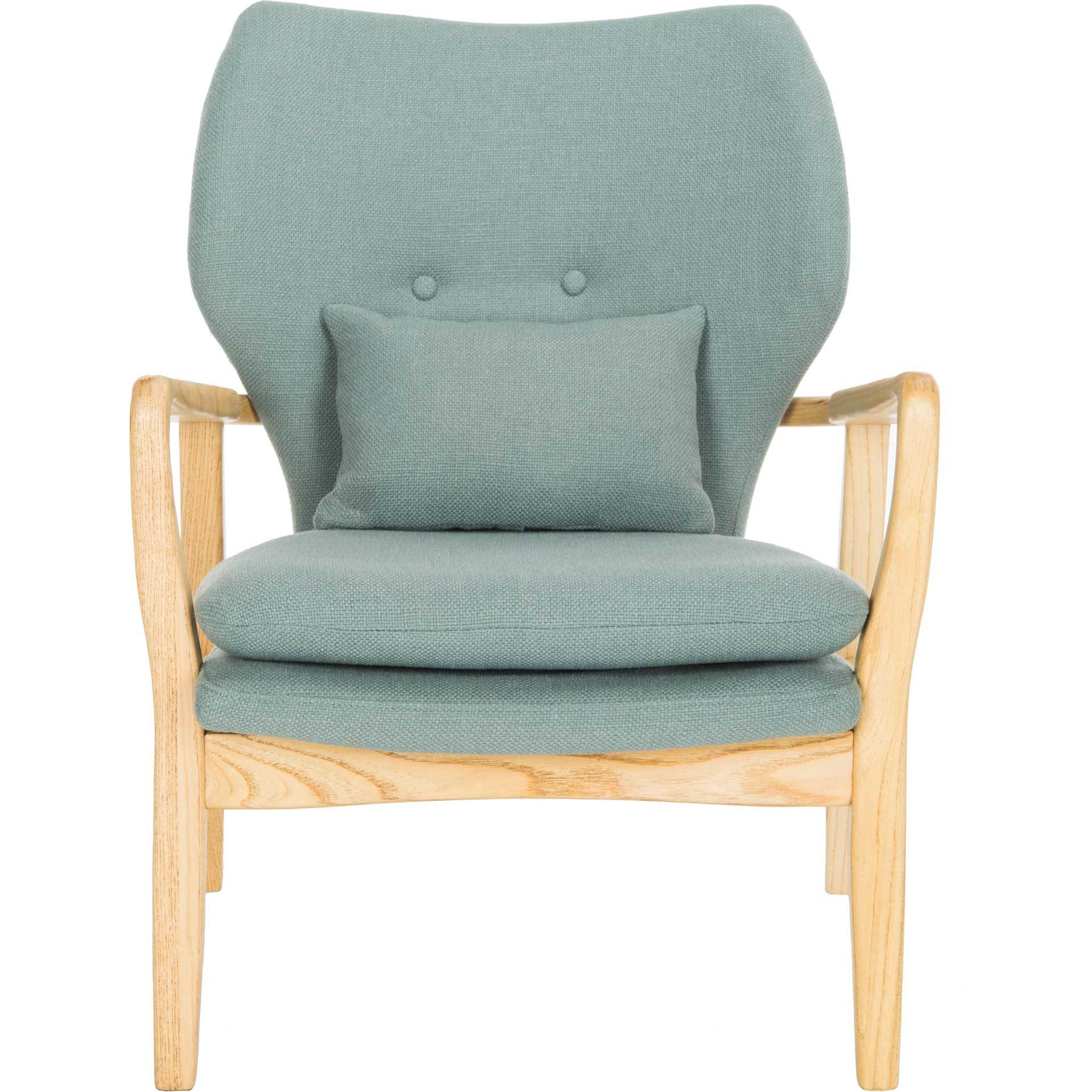 Tatiana Accent Chair Blue/Natural - Image 2