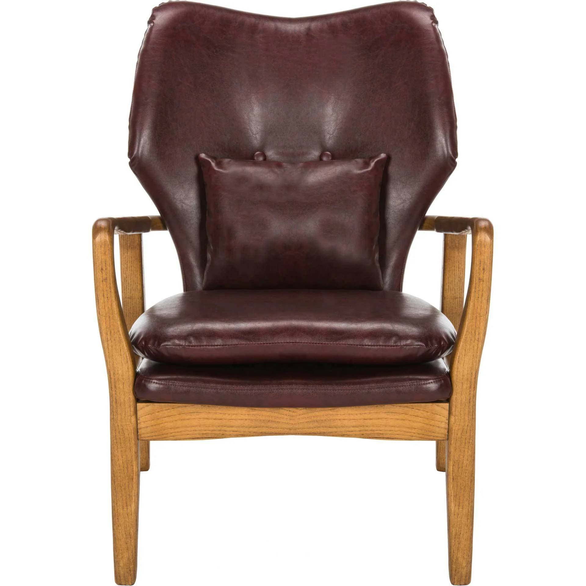 Tatiana Accent Chair Burgundy/Natural - Image 2