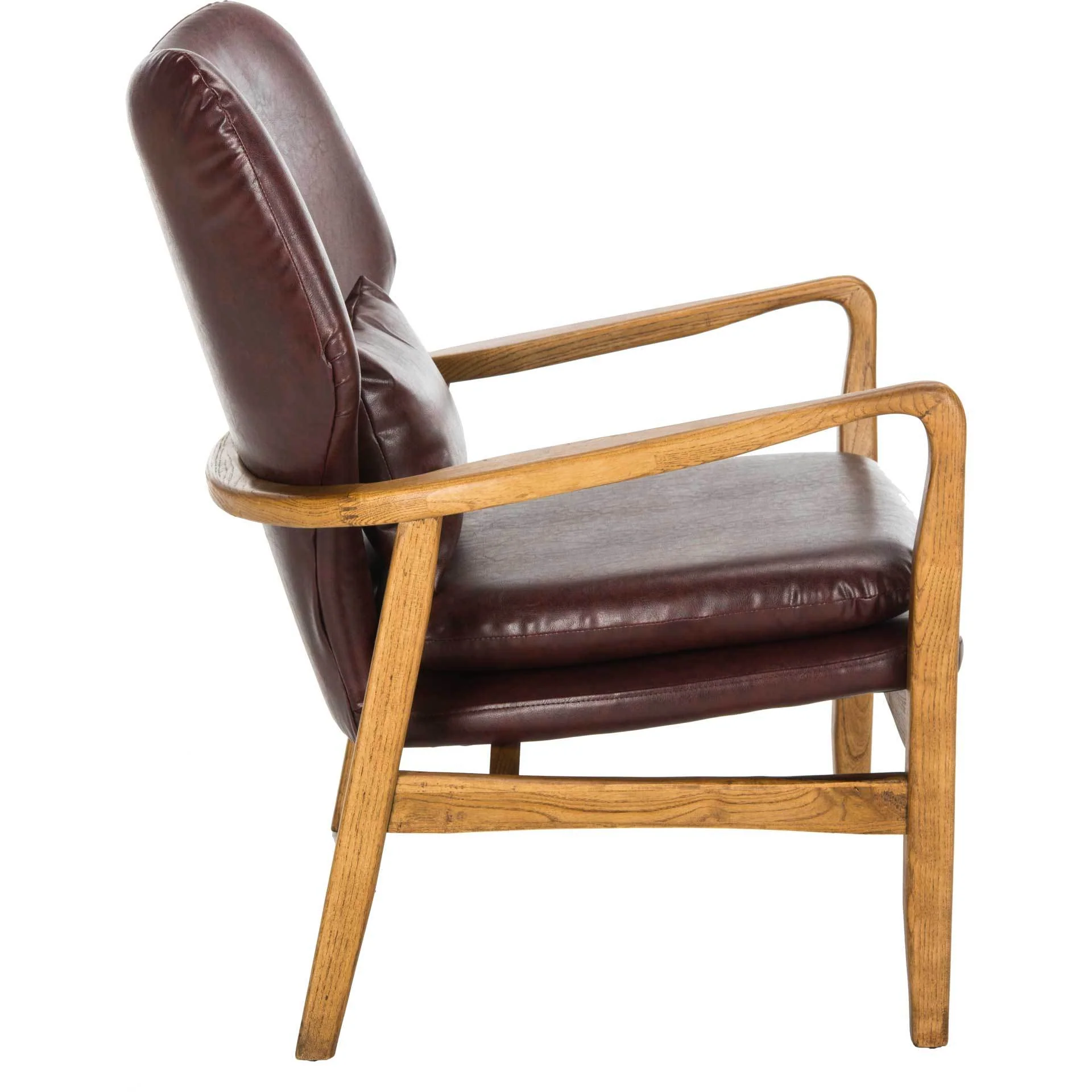 Tatiana Accent Chair Burgundy/Natural - Image 3