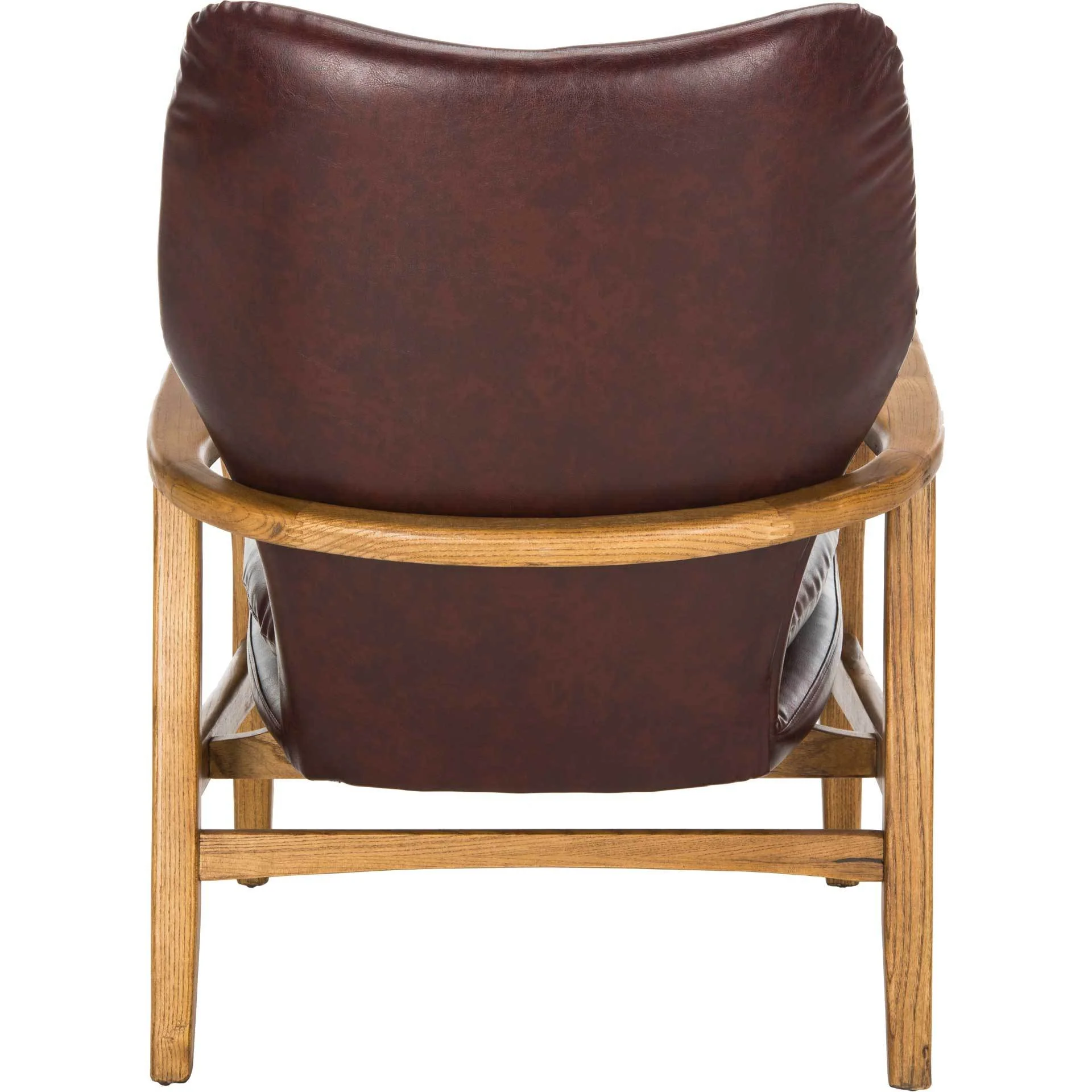 Tatiana Accent Chair Burgundy/Natural - Image 4