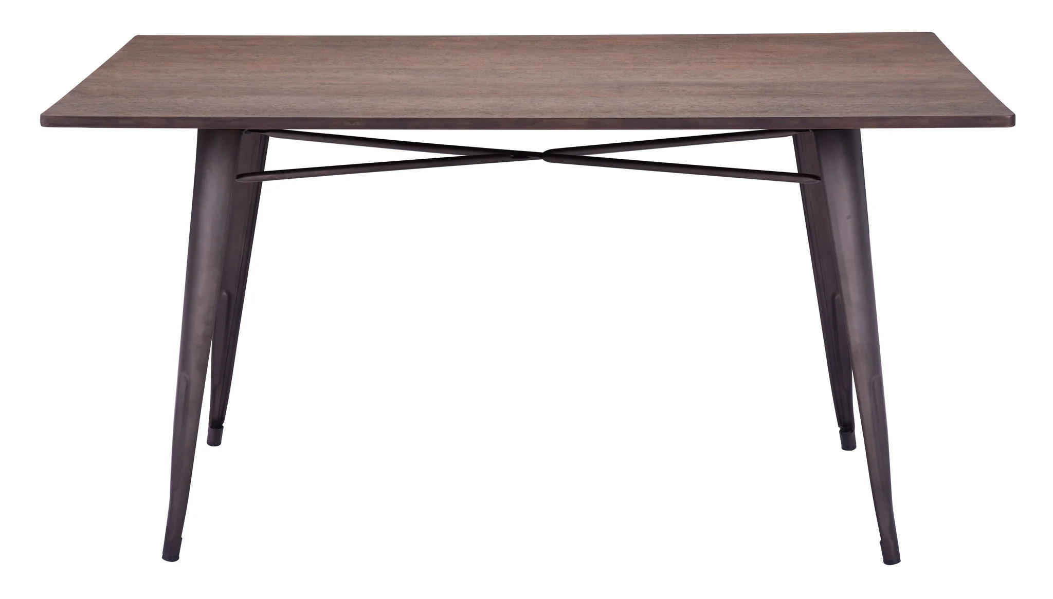 Tauton Rectangular Dining Table Rustic Wood - Image 3