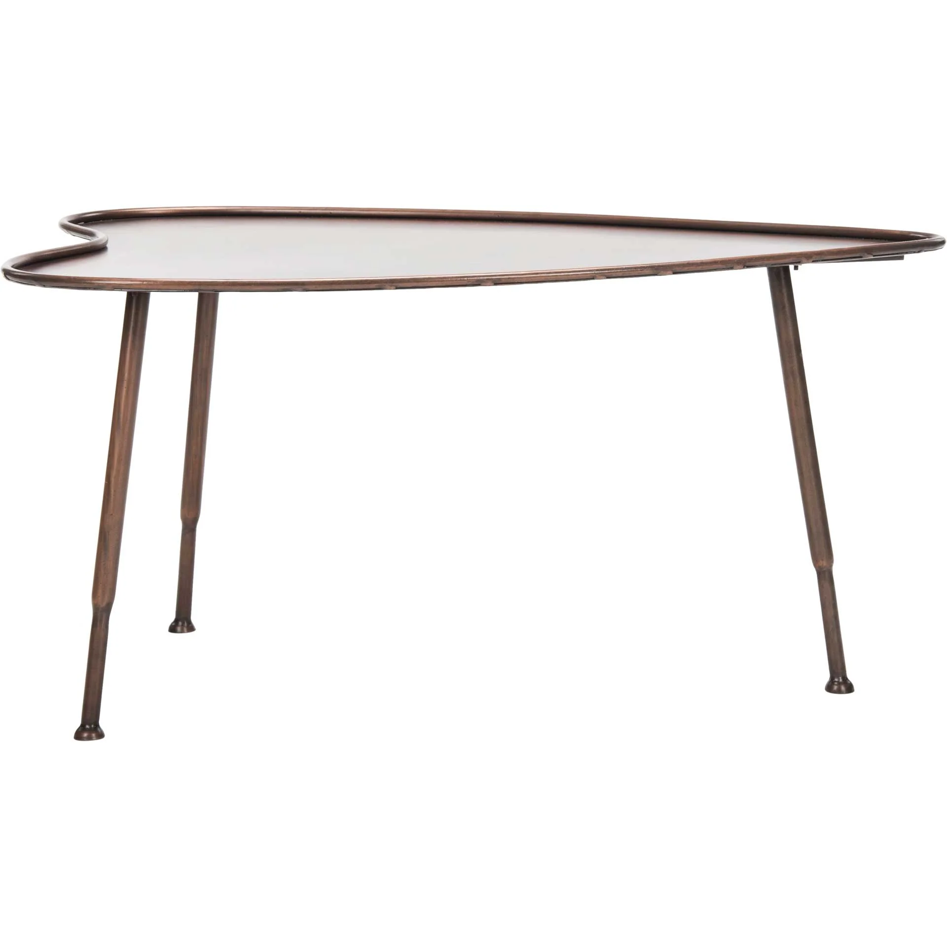 Teagan Heart Coffee Table Antique Copper - Image 2