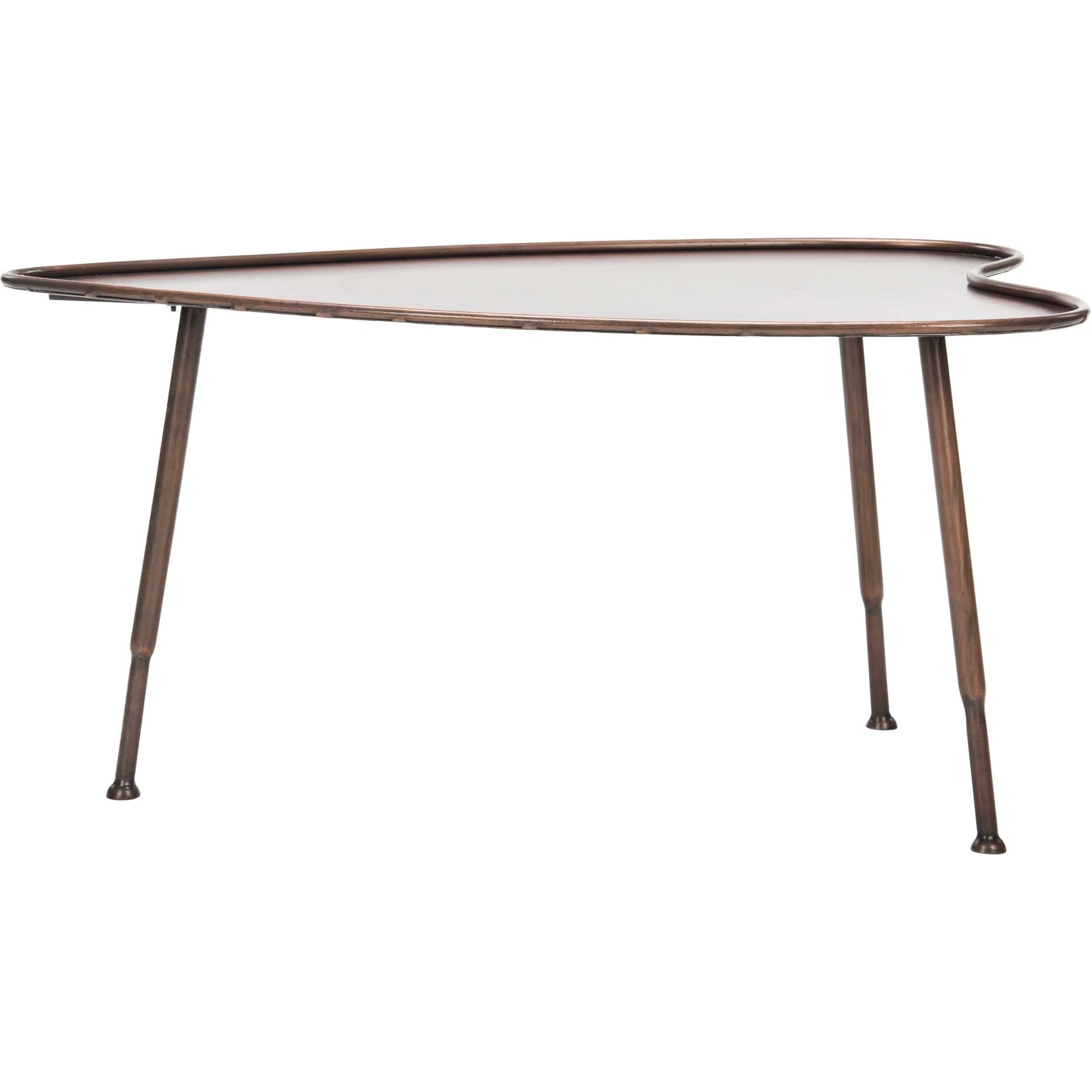 Teagan Heart Coffee Table Antique Copper - Image 4
