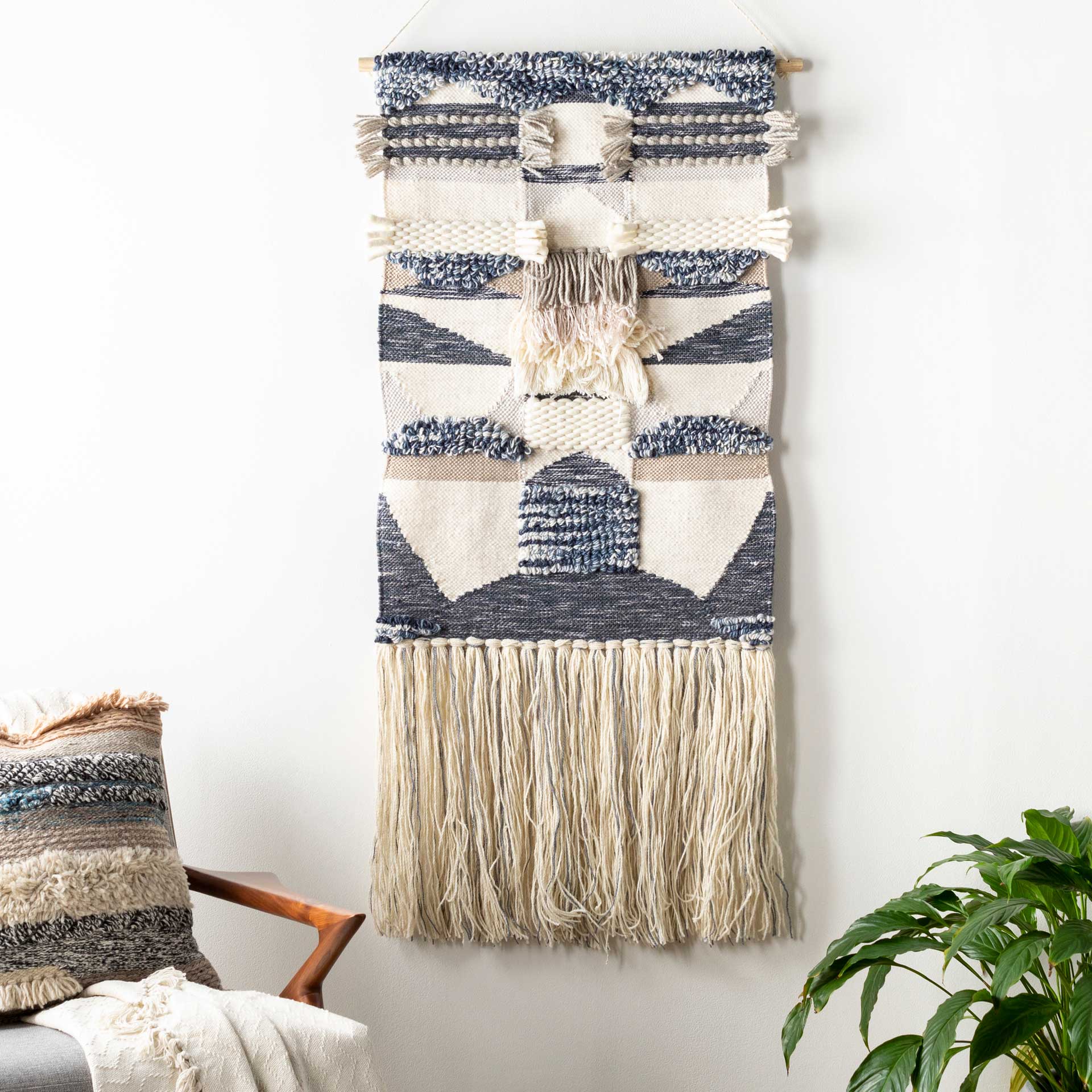 Teagan Wall Hanging Cream/Light Gray/Ivory - Image 3