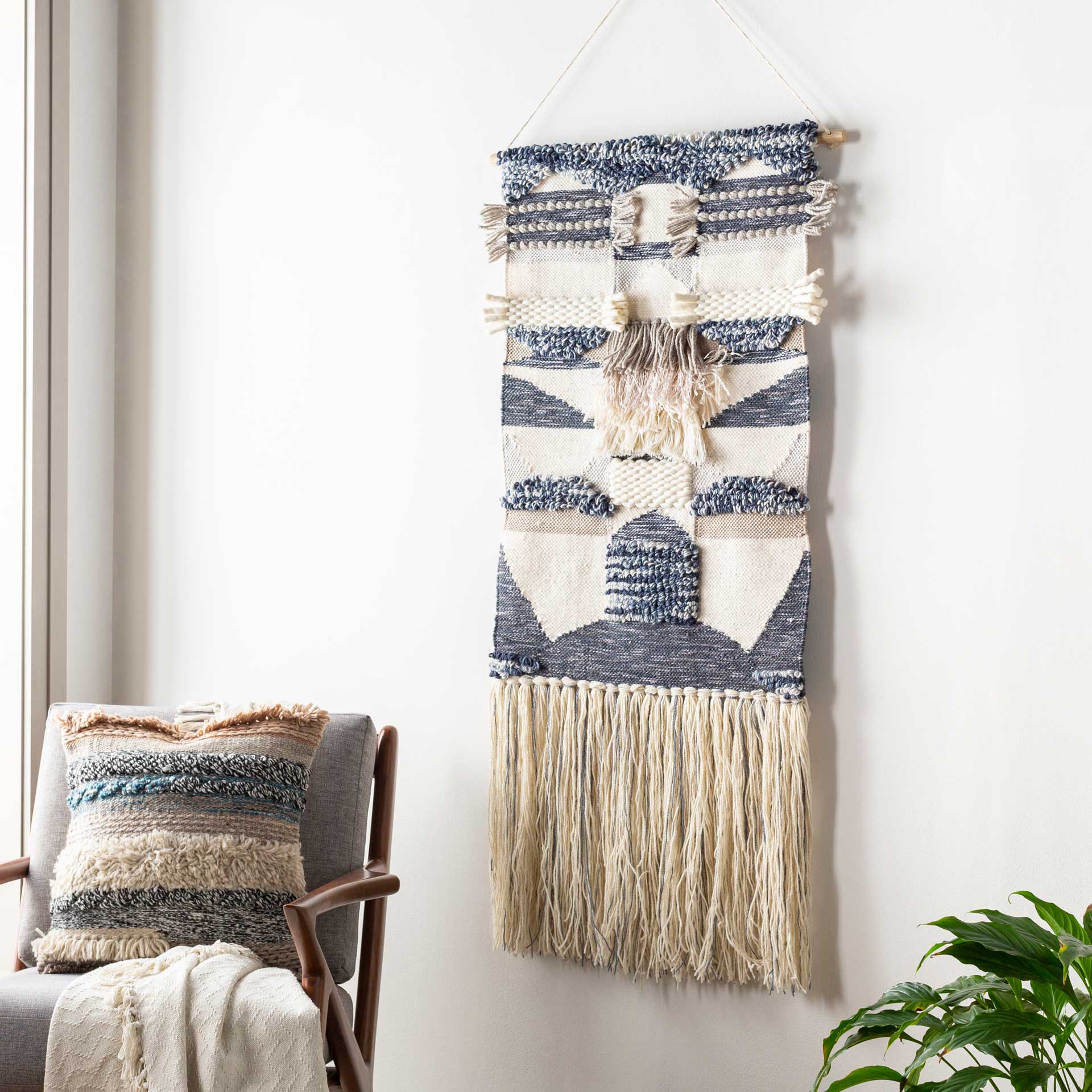 Teagan Wall Hanging Cream/Light Gray/Ivory - Image 4