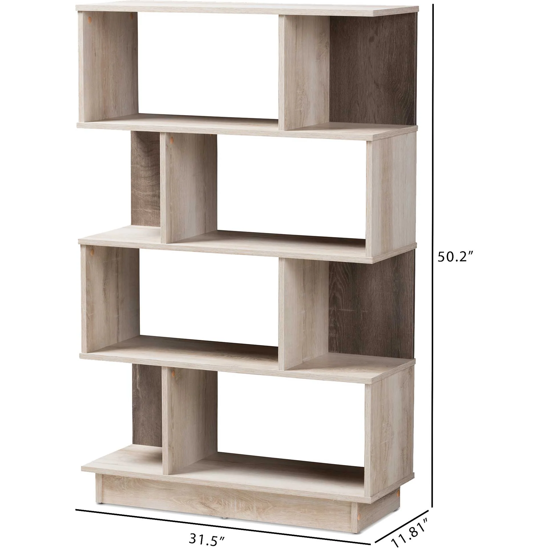 Teal Bookcase Oak - Image 5