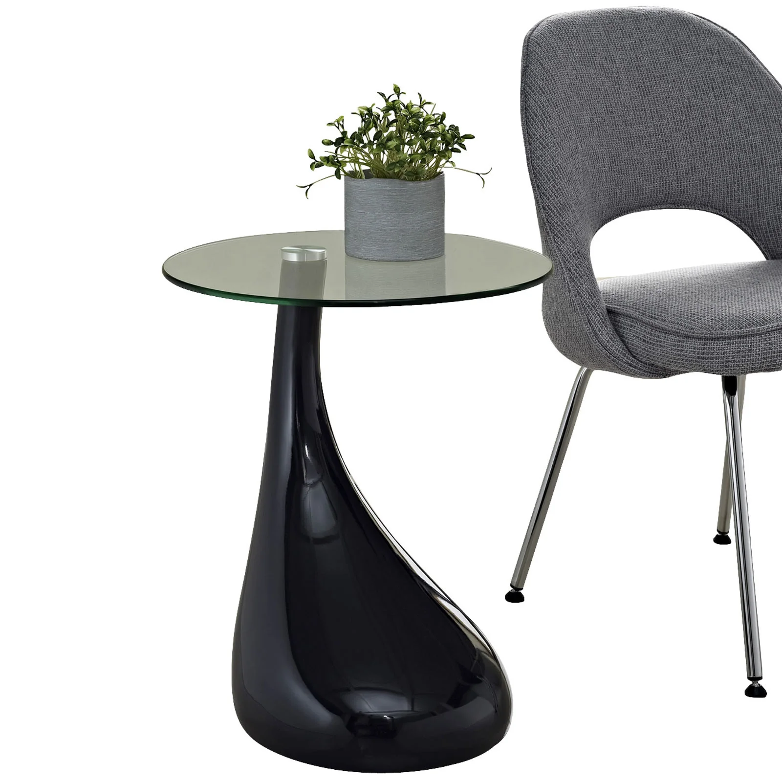 Tear Side Table Black - Image 2