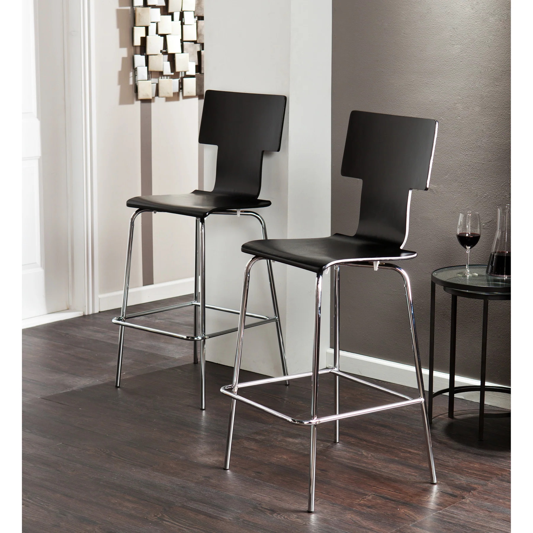 Tebrack Barstool Black (Set of 2) - Image 3