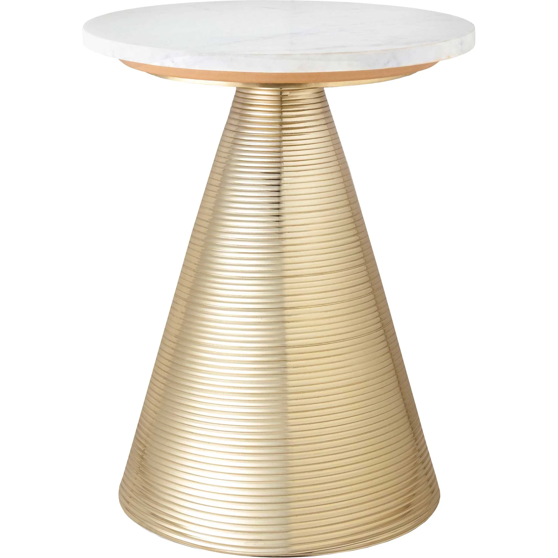 Teegan Marble Side Table White - Image 2