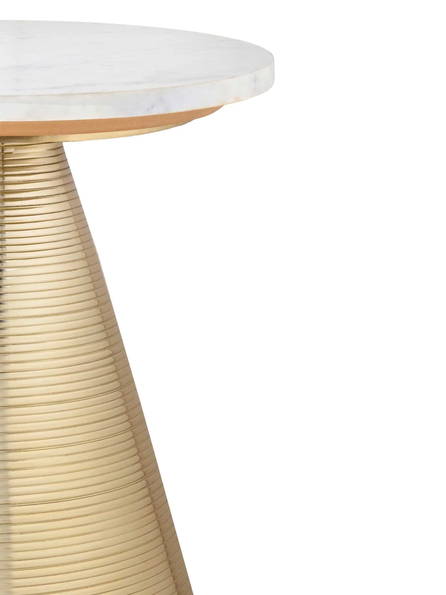 Teegan Marble Side Table White - Image 3