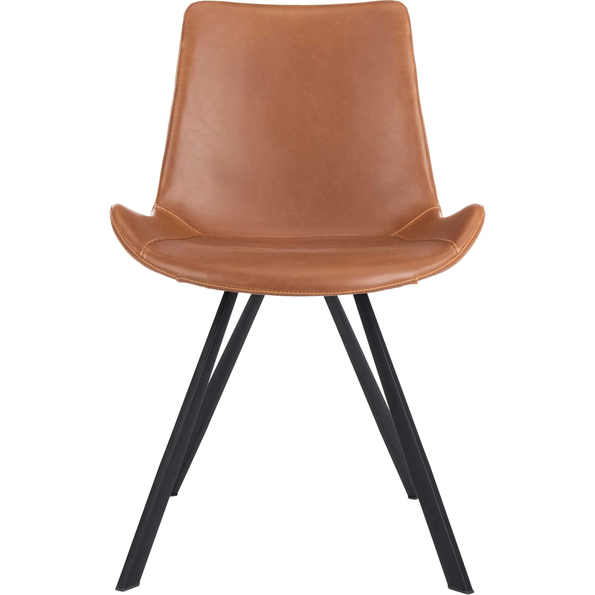 Tegan Dining Chair Cognac/Black (Set of 2) - Image 3