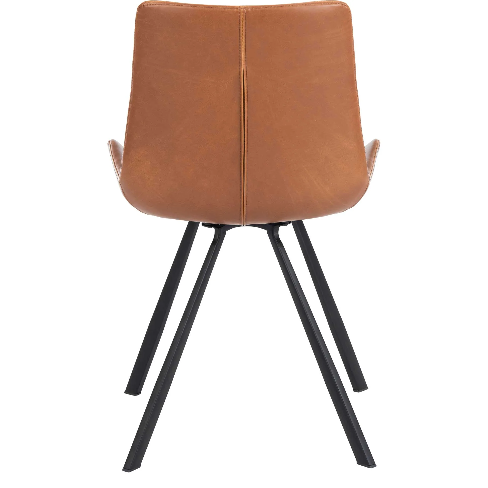 Tegan Dining Chair Cognac/Black (Set of 2) - Image 5