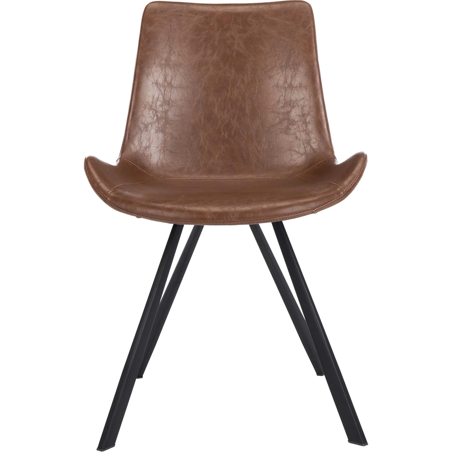Tegan Dining Chair Medium Brown/Black (Set of 2) - Image 3