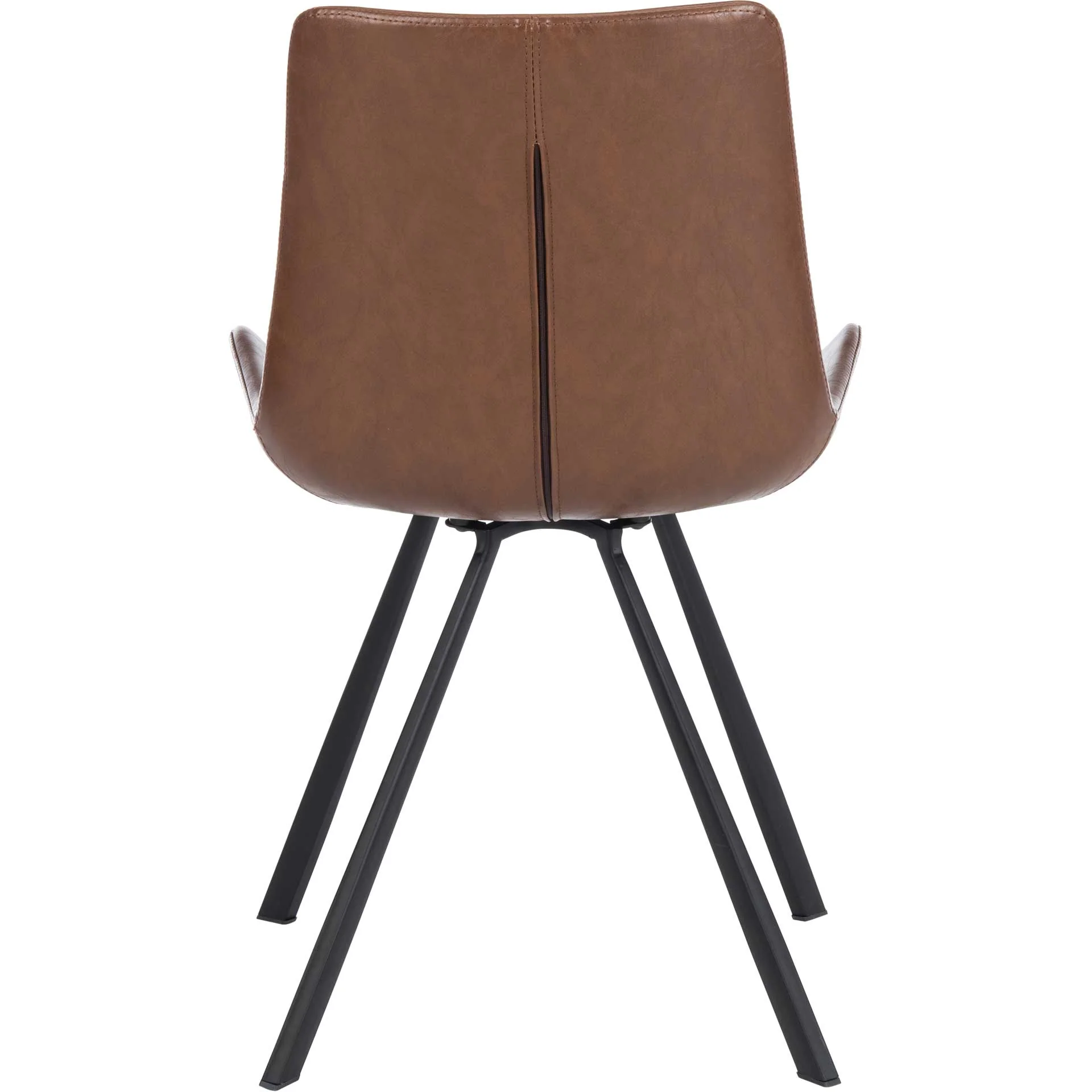 Tegan Dining Chair Medium Brown/Black (Set of 2) - Image 5