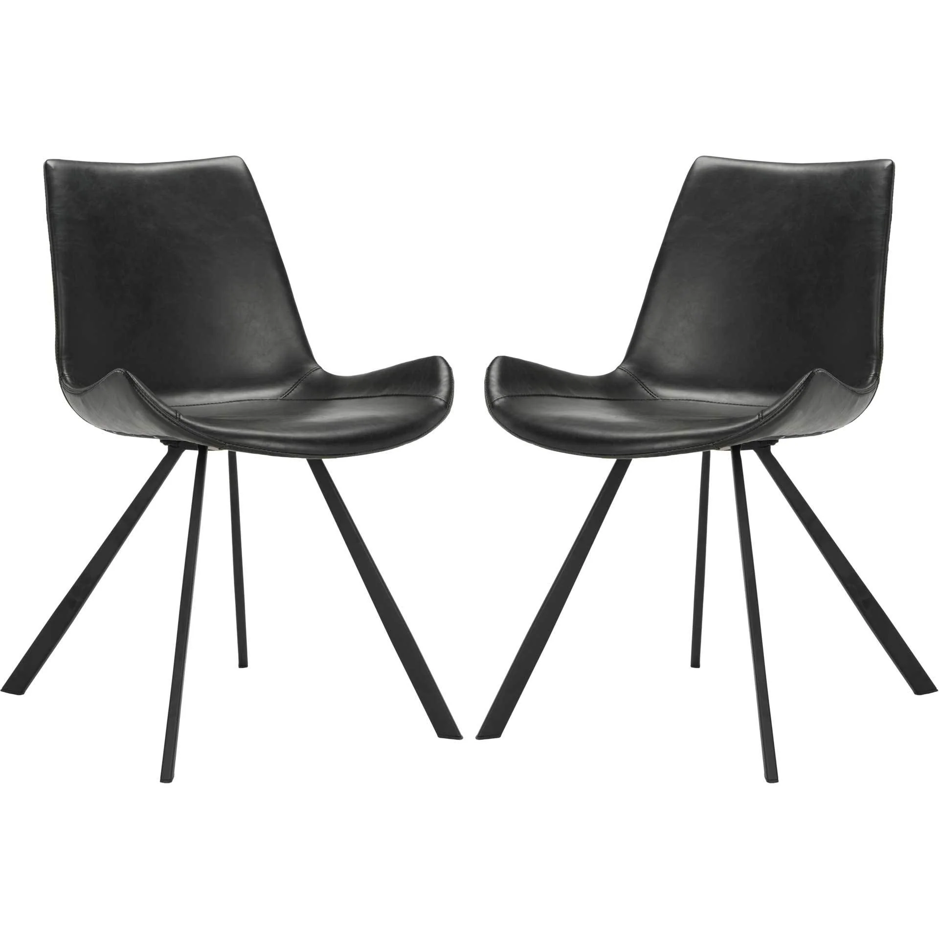 Tegan Side Chair Black (Set of 2) - Image 2