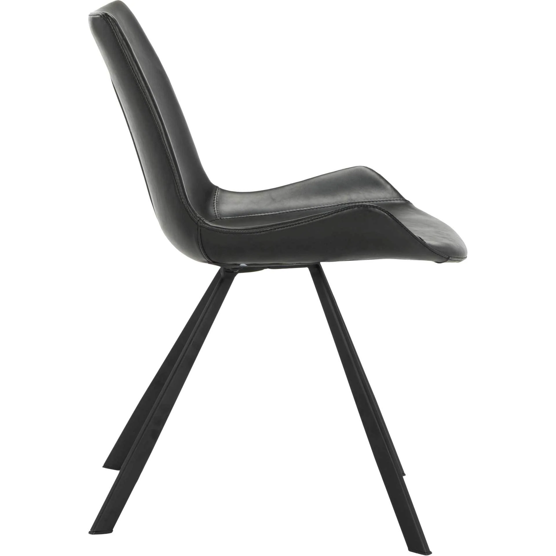 Tegan Side Chair Black (Set of 2) - Image 4