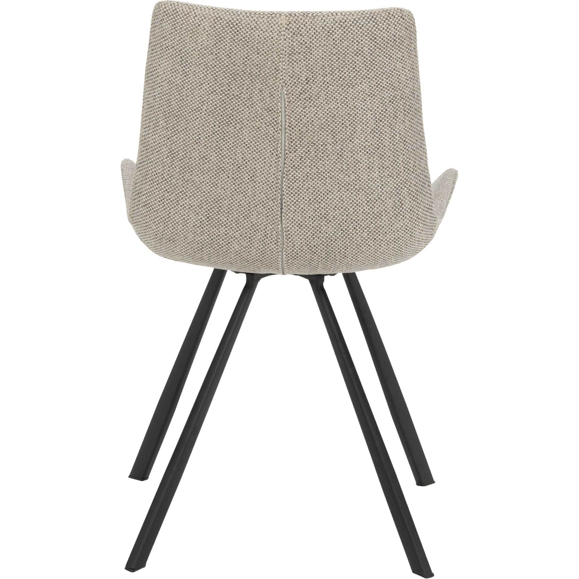 Tegan Side Chair Light Gray/Black (Set of 2) - Image 5