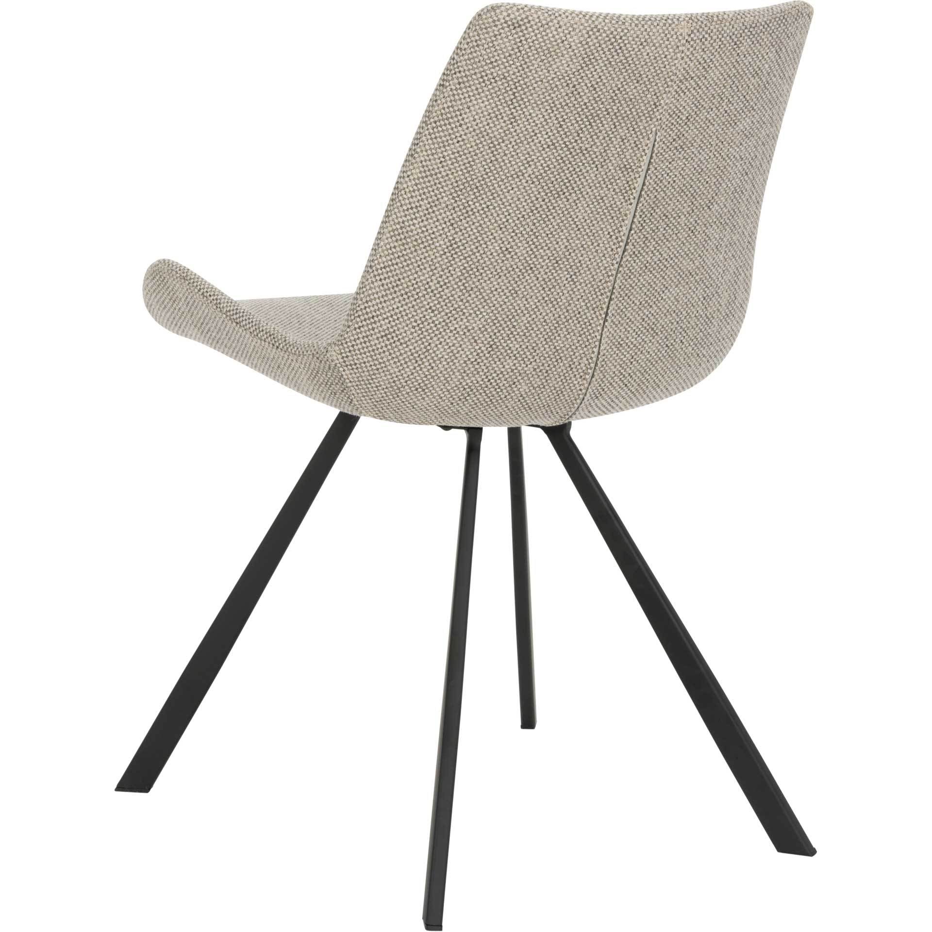 Tegan Side Chair Light Gray/Black (Set of 2) - Image 6