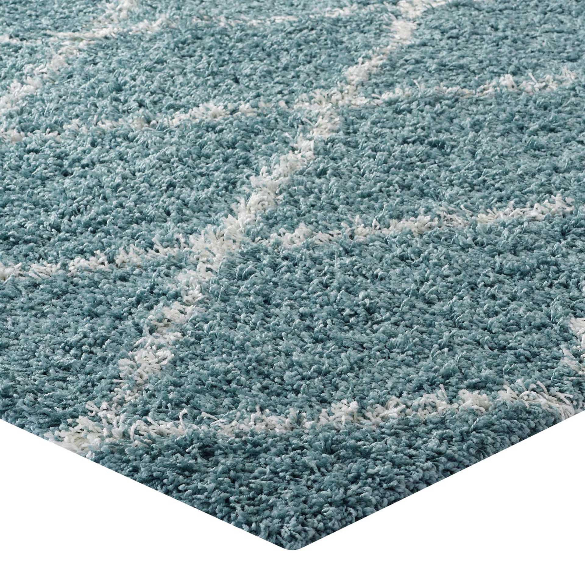 Templeton Area Rug Aqua Blue/Ivory - Image 3