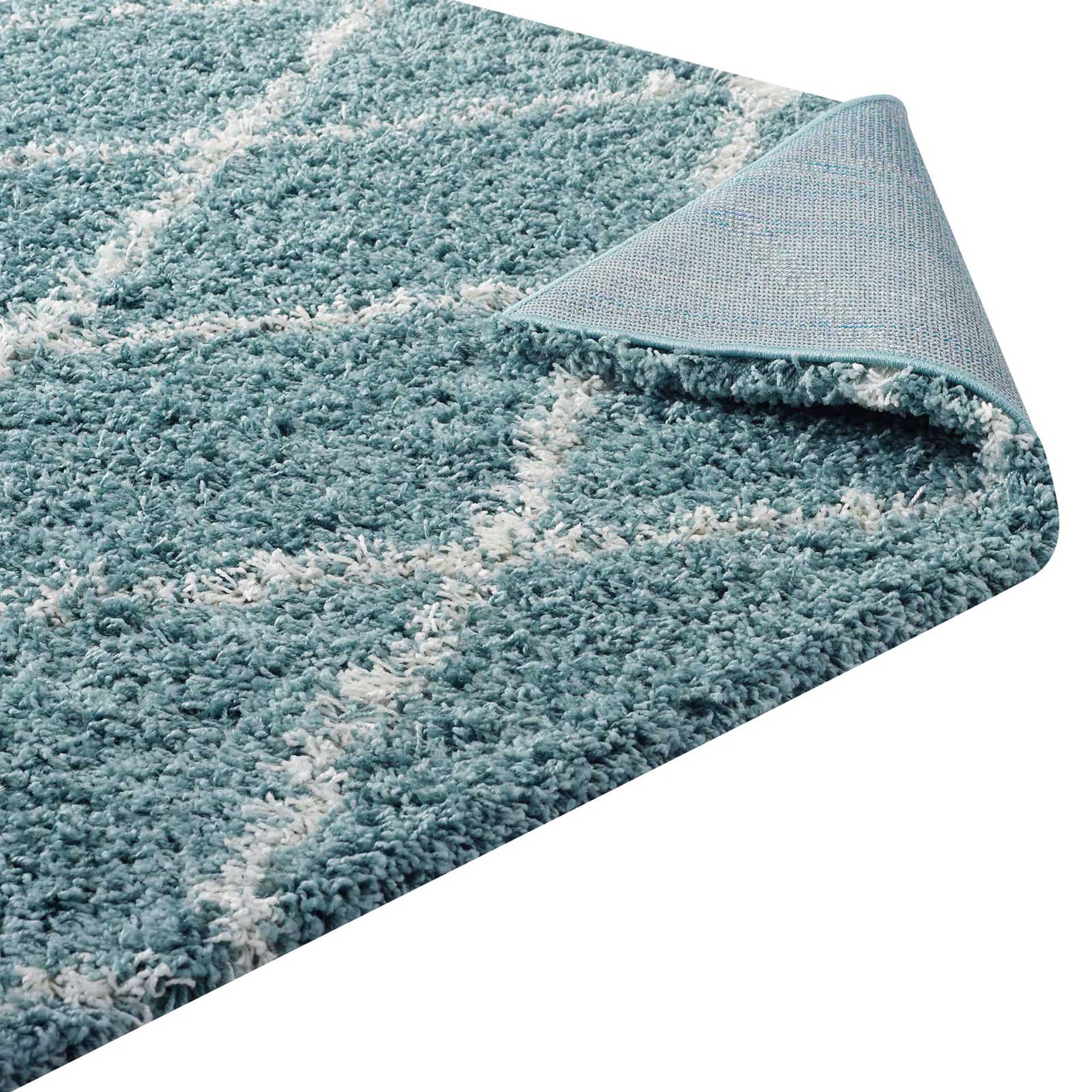 Templeton Area Rug Aqua Blue/Ivory - Image 4
