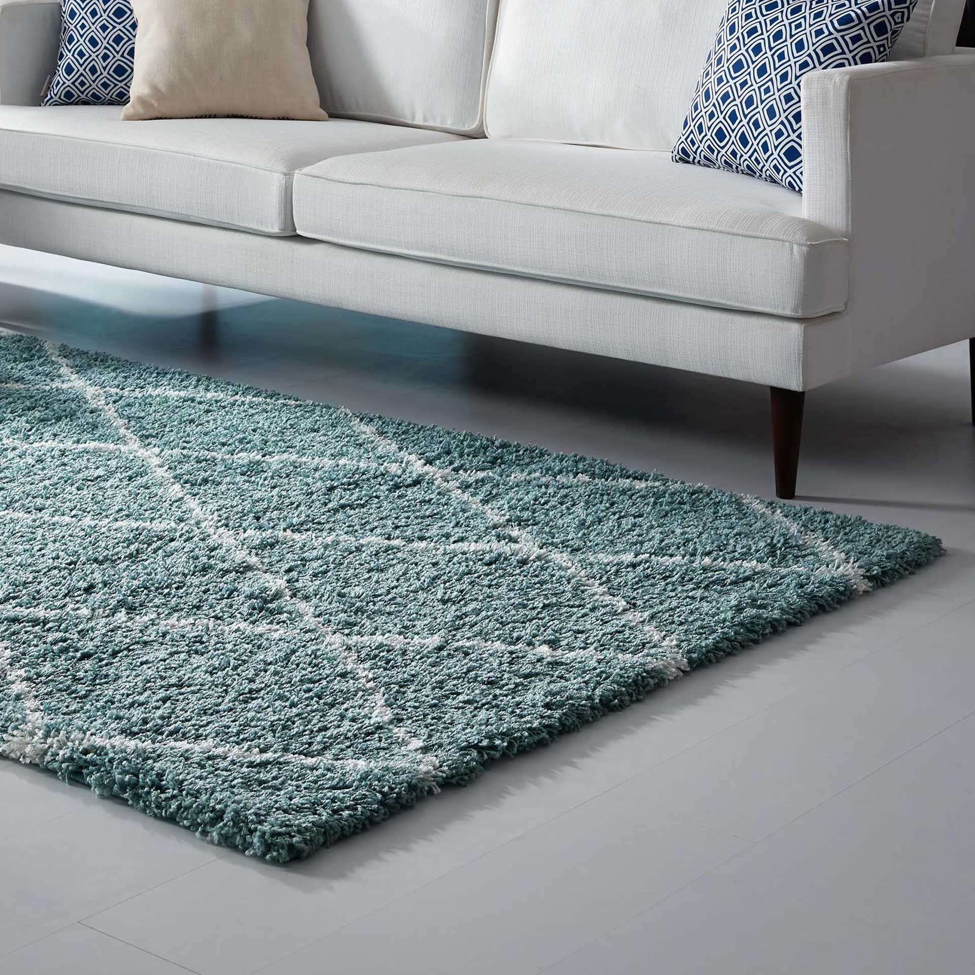 Templeton Area Rug Aqua Blue/Ivory - Image 5
