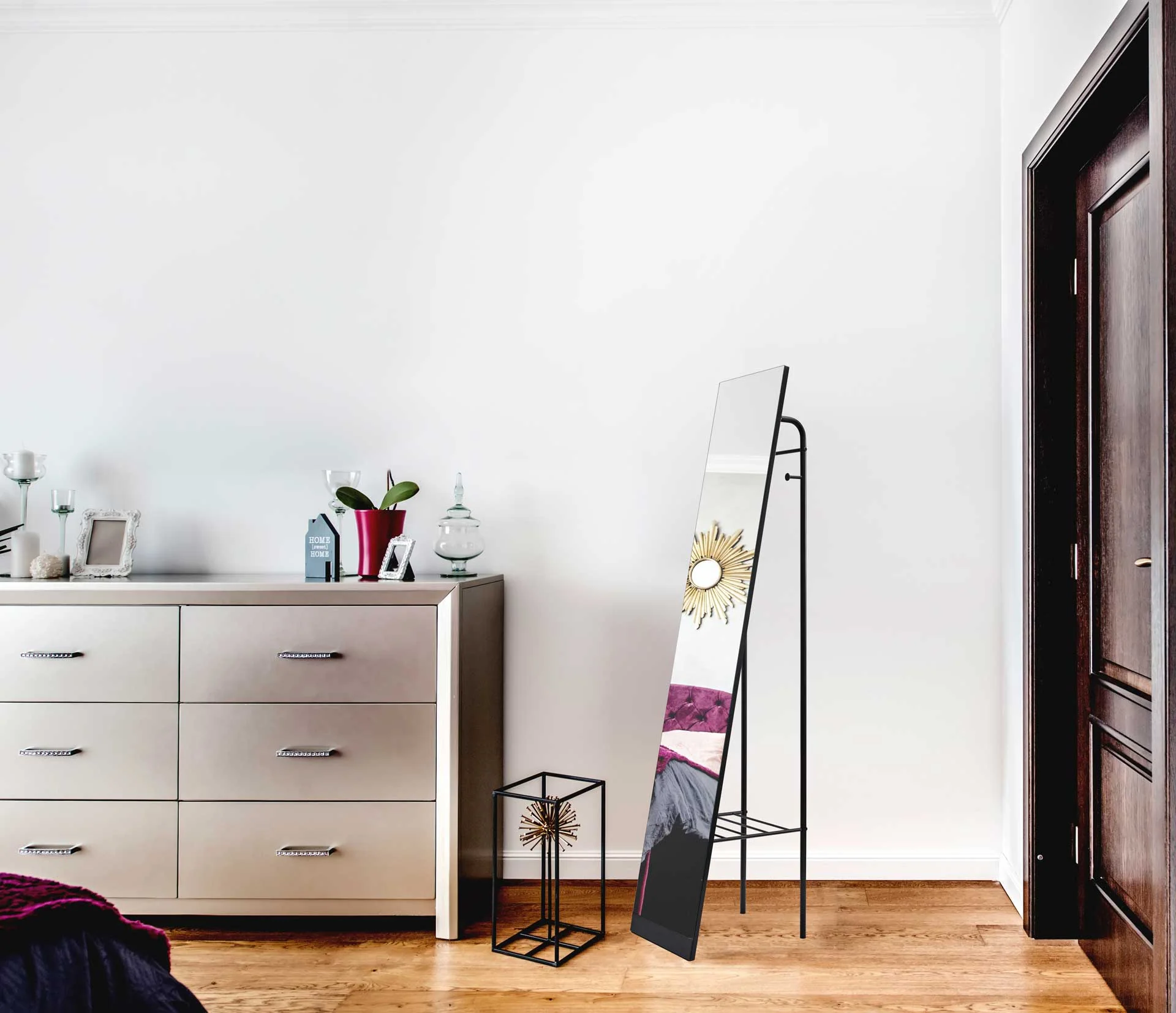 Tempo Floor Mirror Black - Image 8
