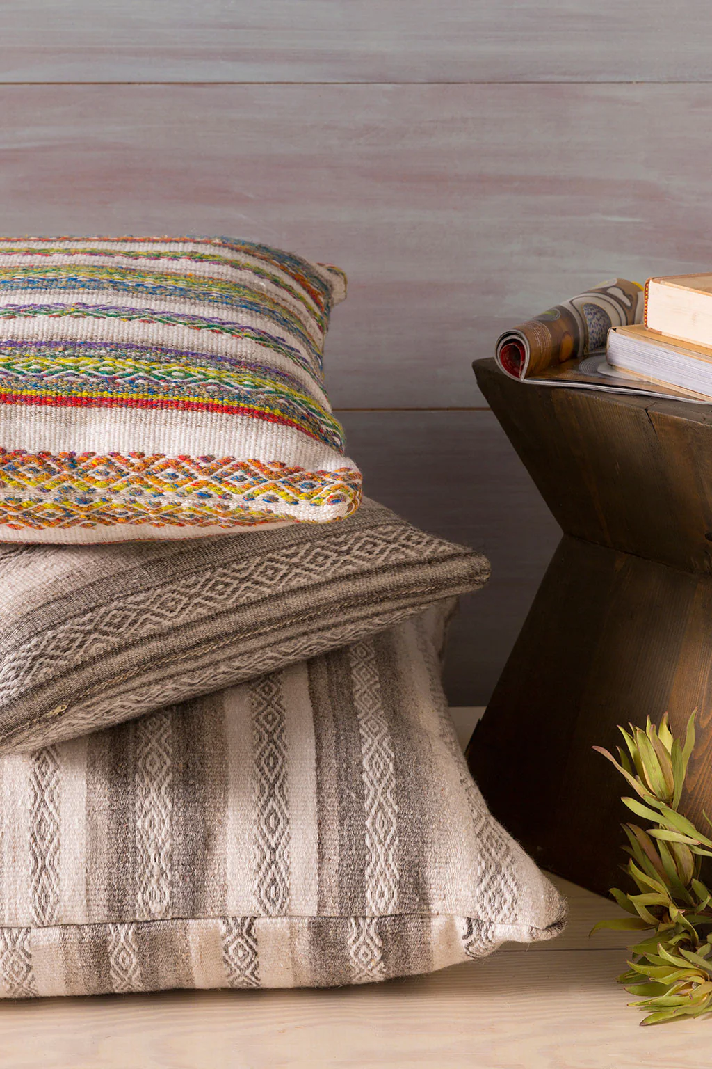 Tender Tribal Magenta/Ivory Pillow - Image 3
