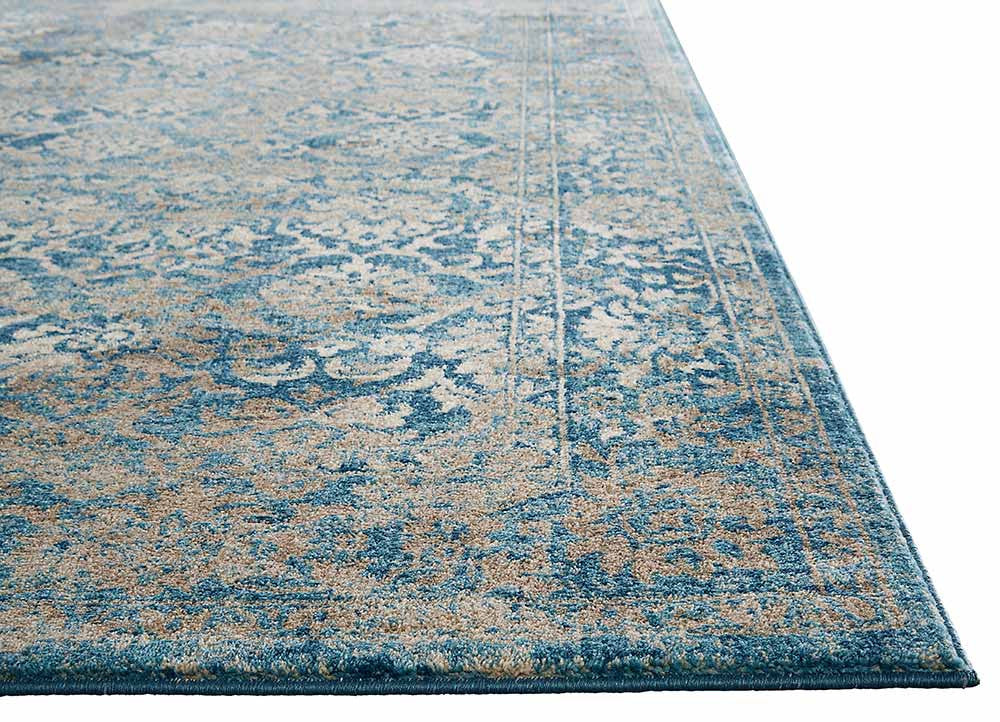 Terracotta Kassandra Blue Area Rug - Image 3