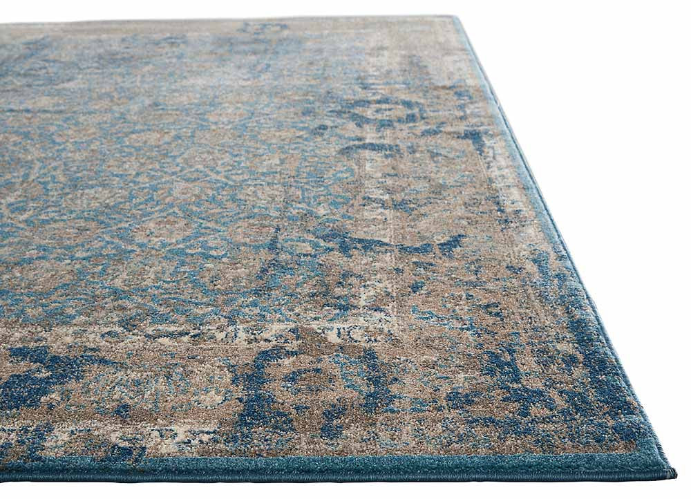 Terracotta Kinburn Blue Area Rug - Image 3