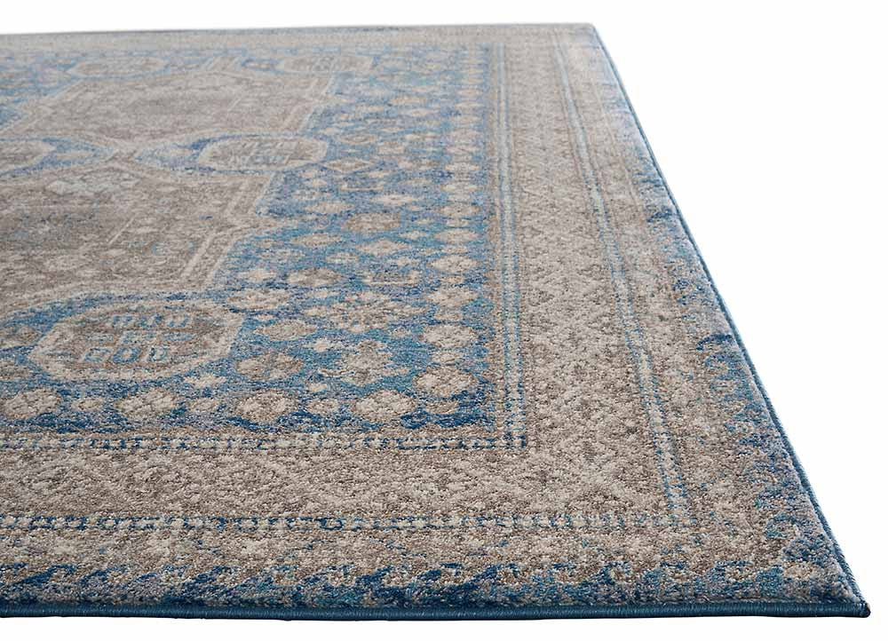 Terracotta Yucatan Gray/Blue Area Rug - Image 3