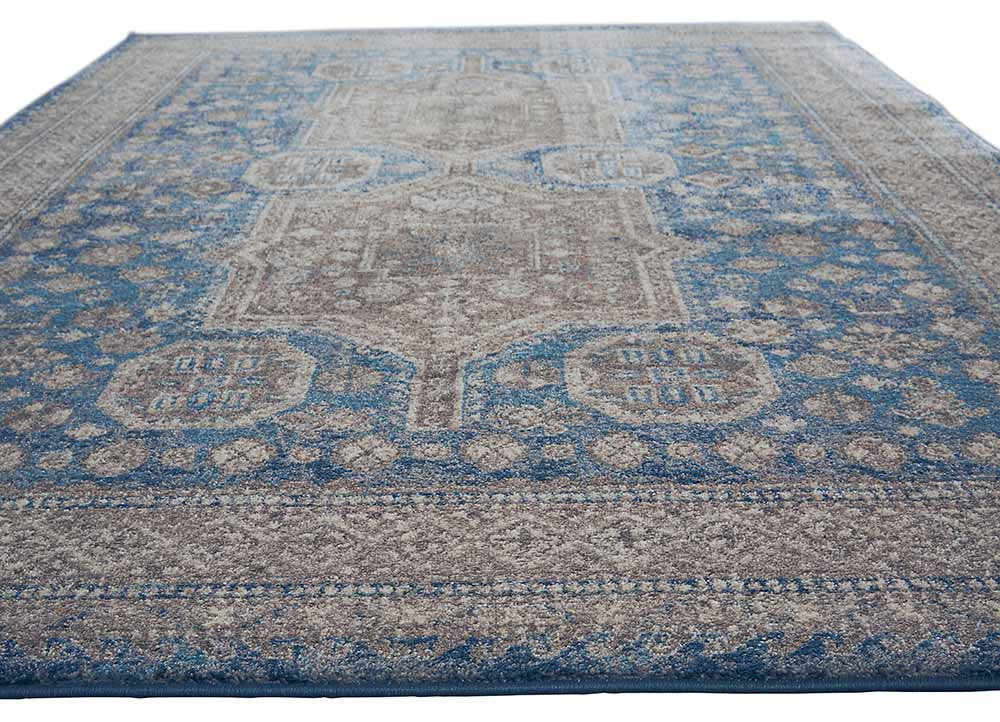 Terracotta Yucatan Gray/Blue Area Rug - Image 4