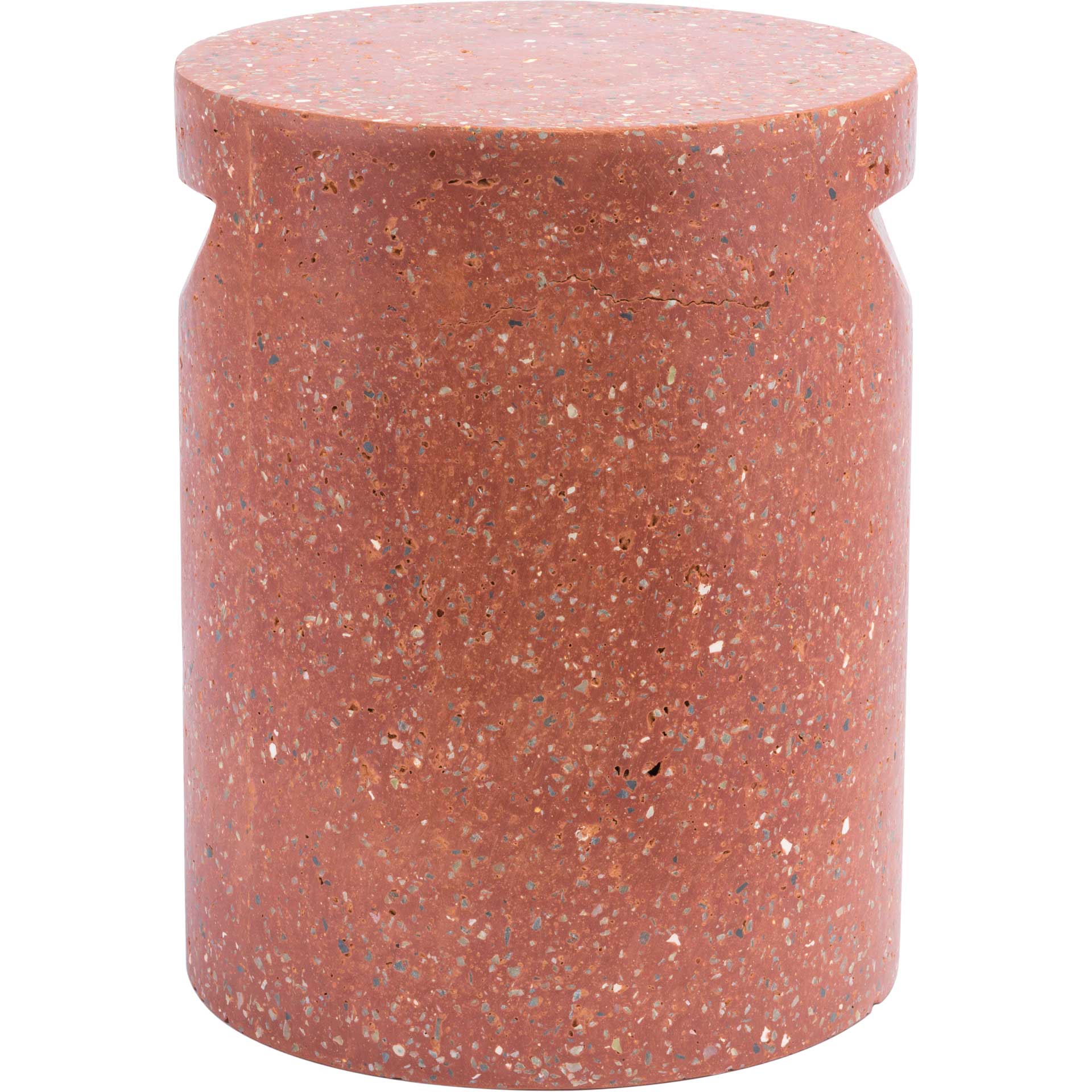 Terrazzo Garden Seat Red - Image 2
