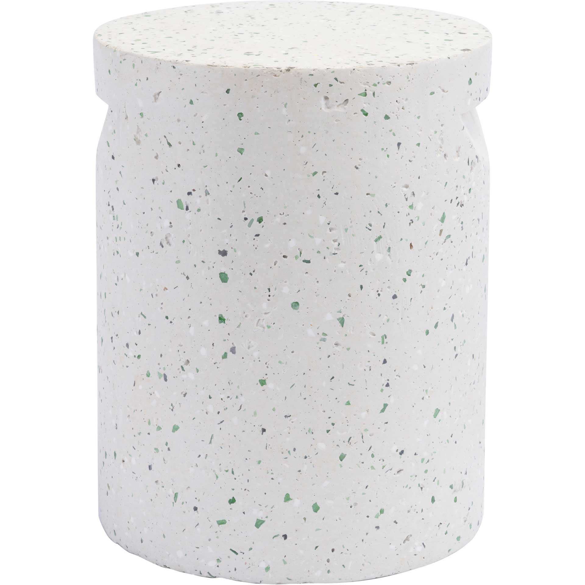 Terrazzo Garden Seat White/Green Terra - Image 2
