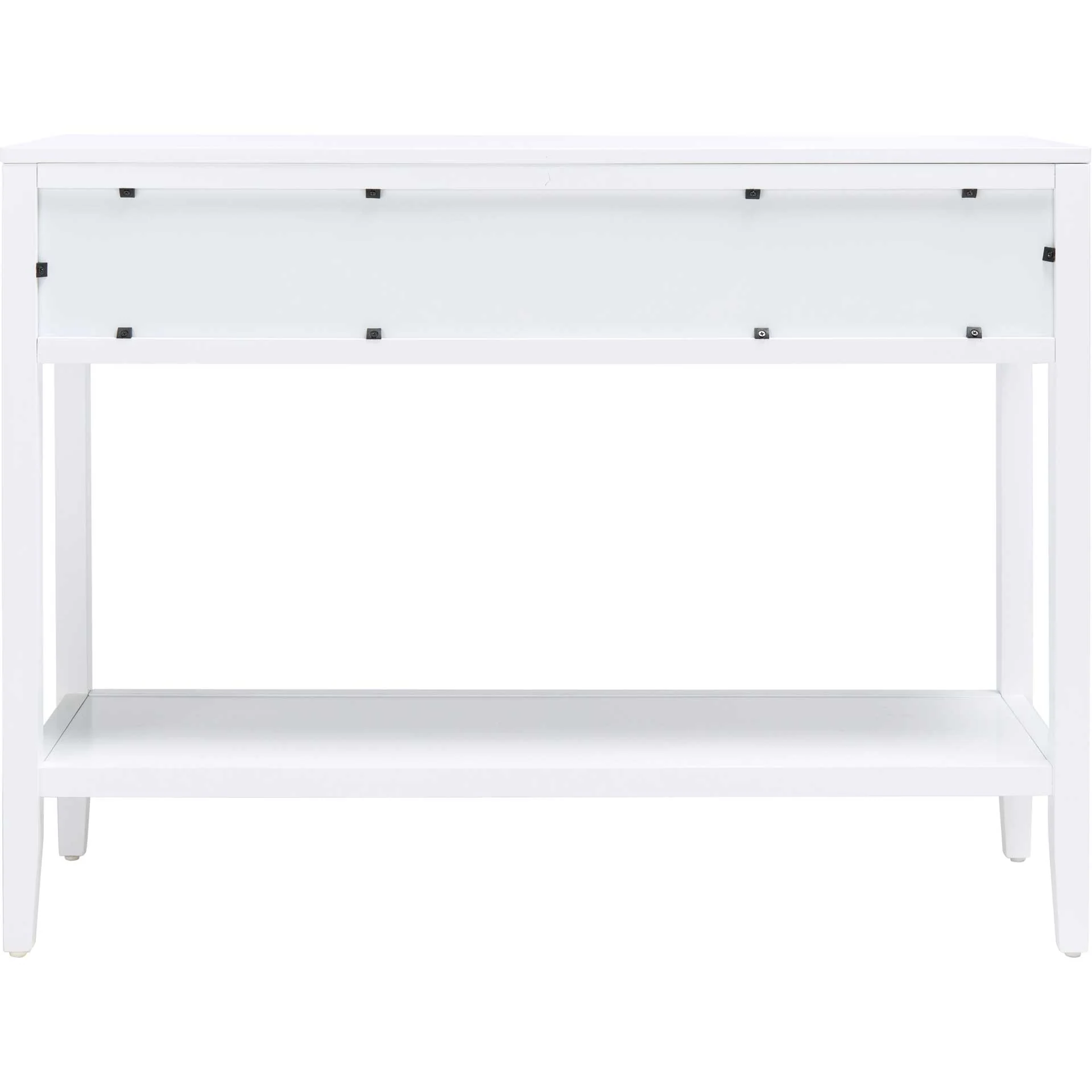 Terri 2 Drawer Console Table White - Image 2