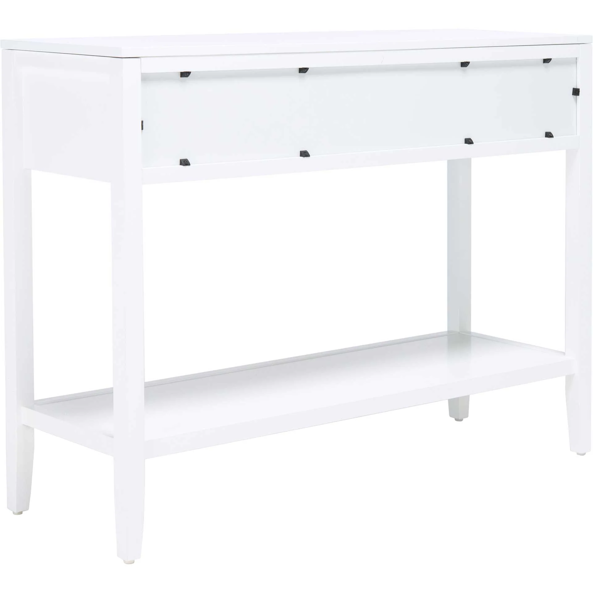 Terri 2 Drawer Console Table White - Image 4