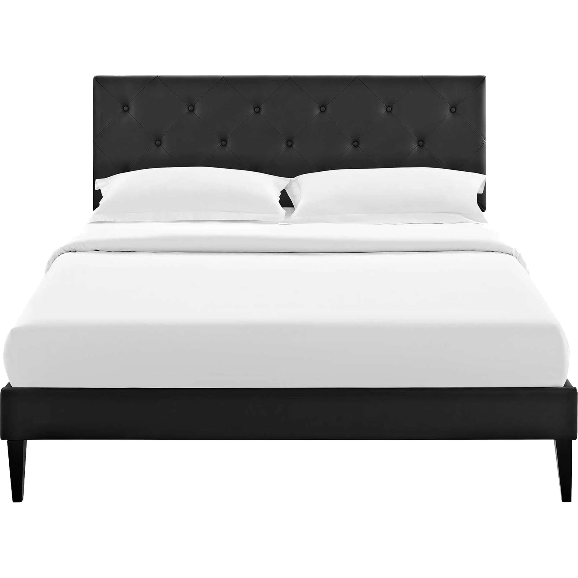 Terry Vinyl Platform Bed Black - Image 2