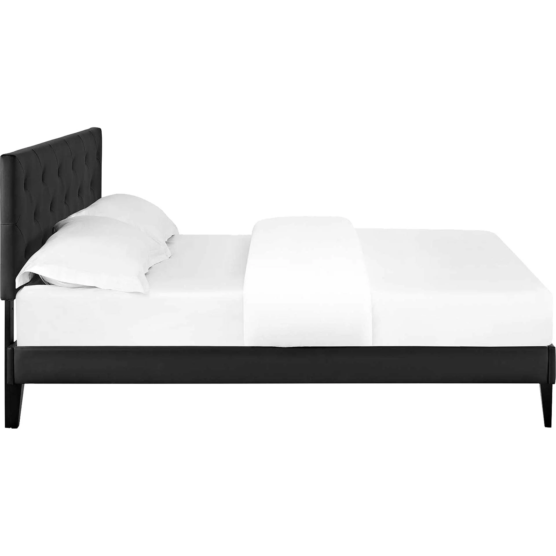 Terry Vinyl Platform Bed Black - Image 3