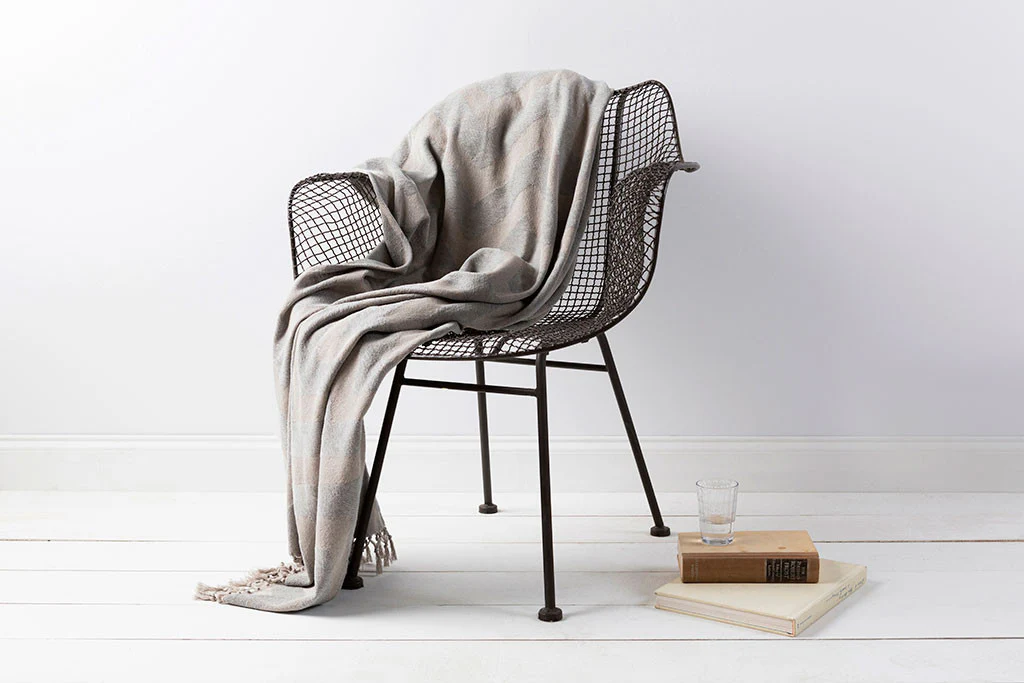 Thacker Geometric Gray Throw - Image 2