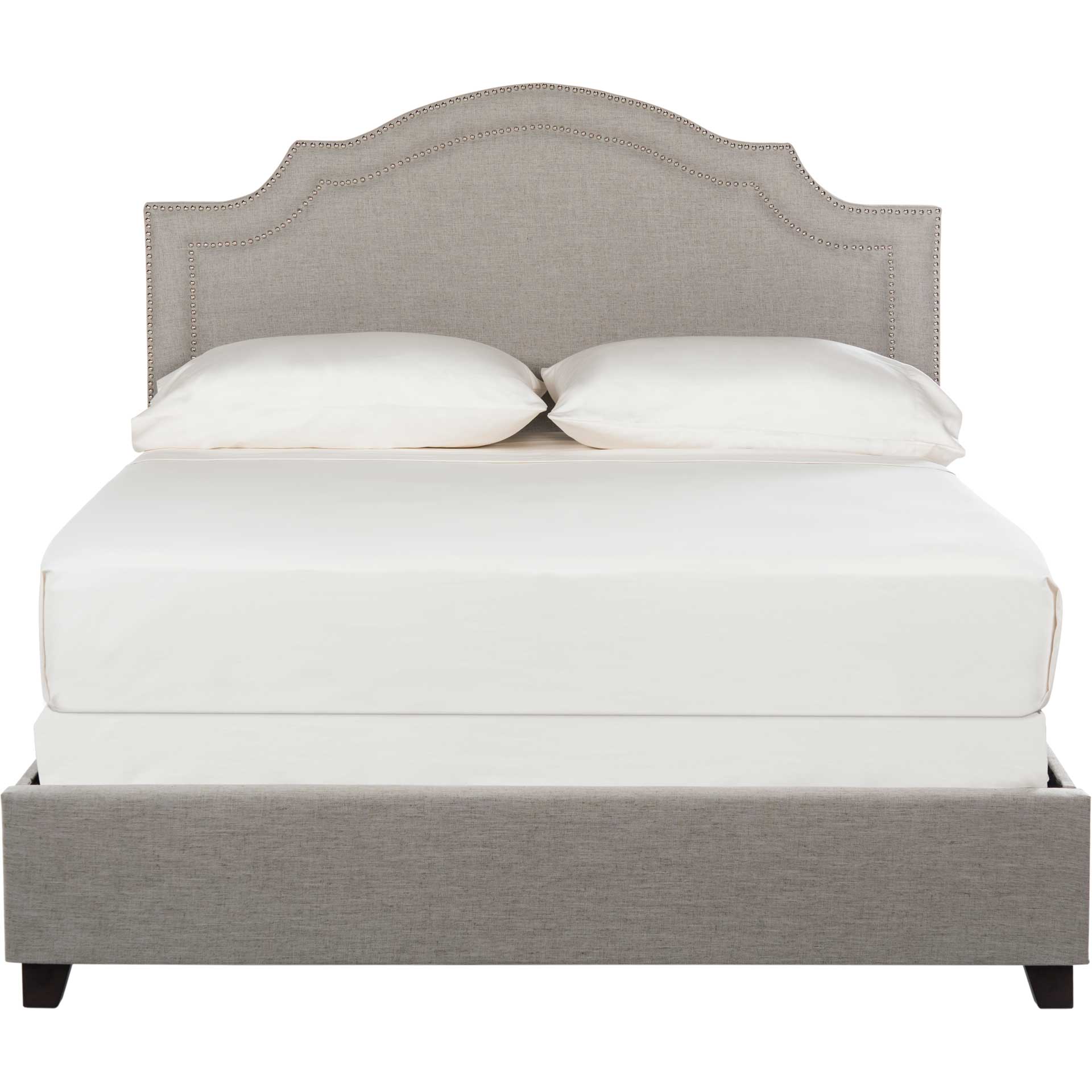 Thaddeus Upholstered Bed Light Gray - Image 2