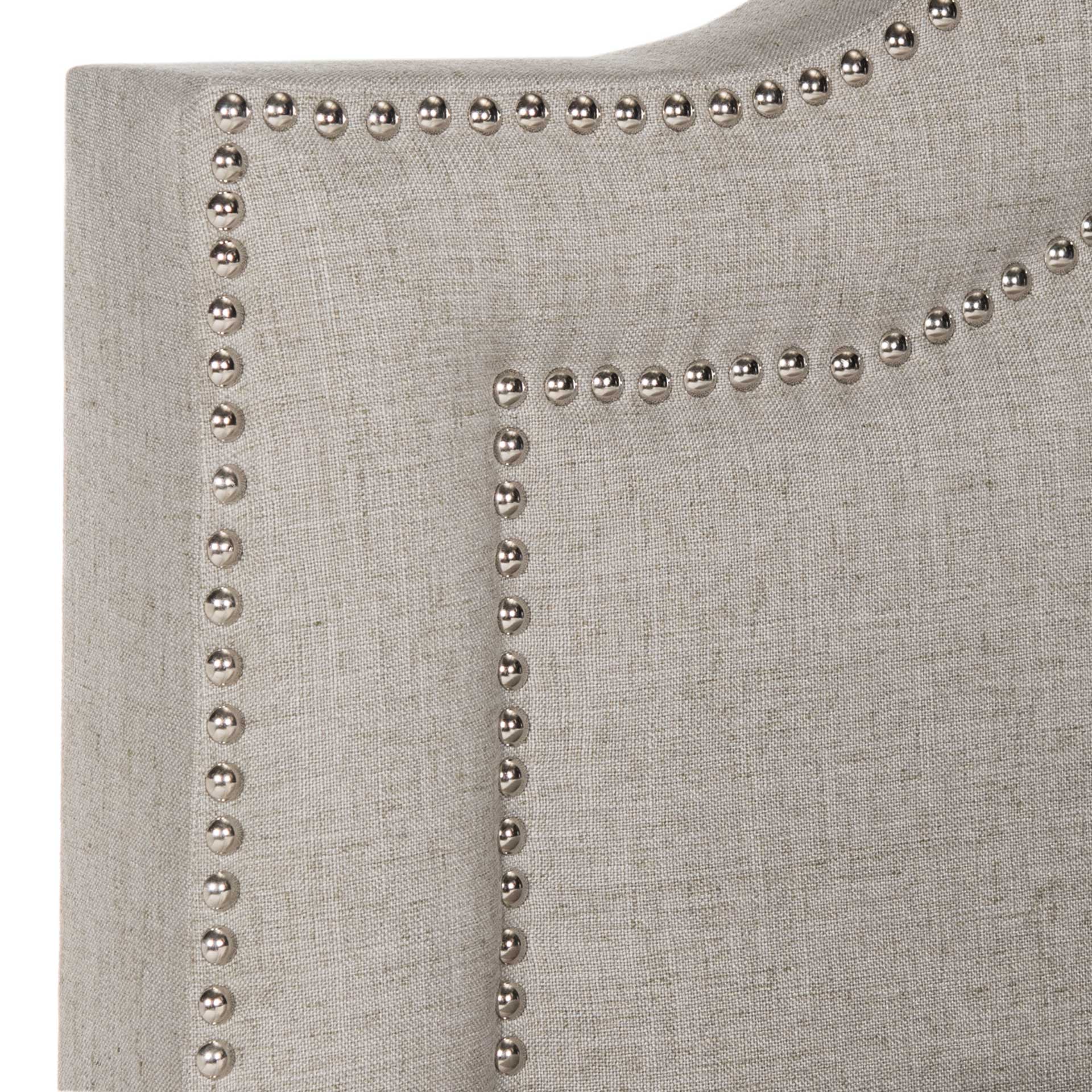 Thaddeus Upholstered Bed Light Gray - Image 3