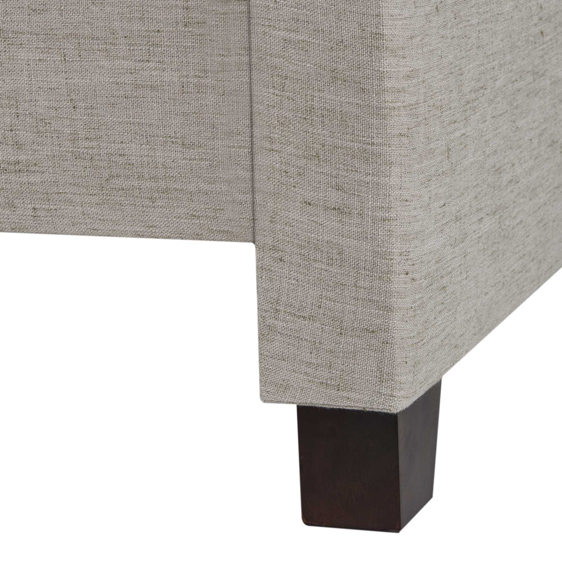 Thaddeus Upholstered Bed Light Gray - Image 4
