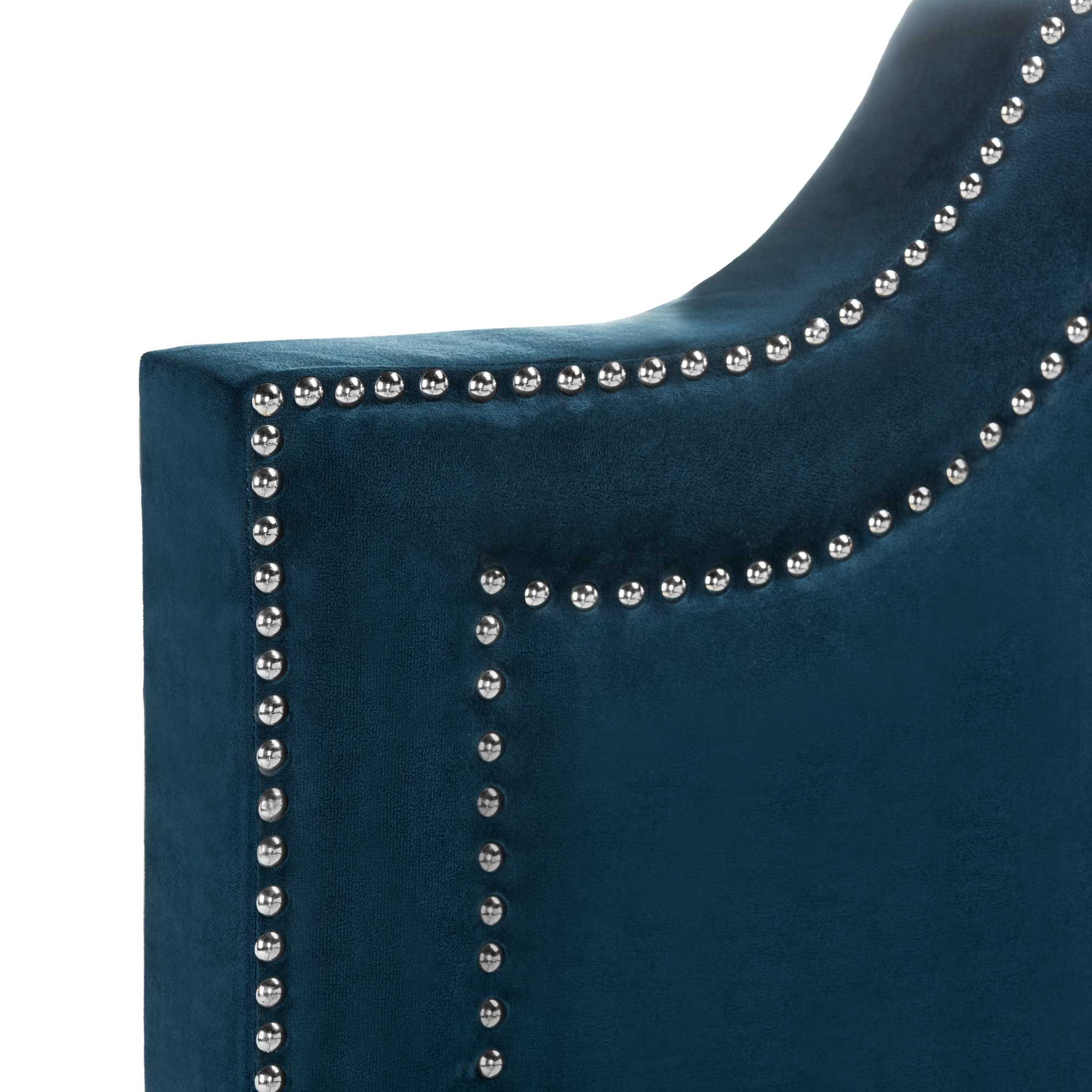 Thaddeus Upholstered Bed Navy - Image 3