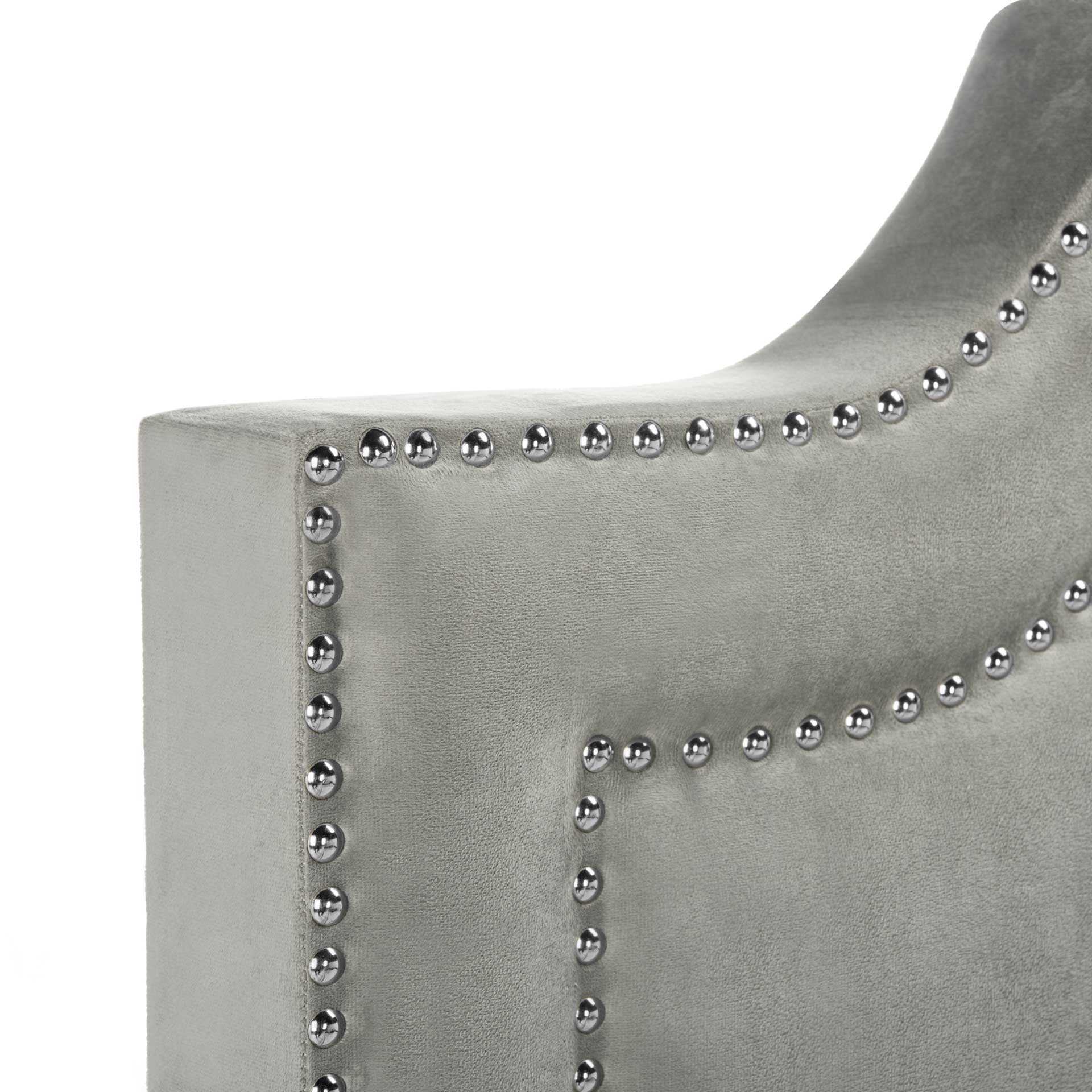 Thaddeus Upholstered Bed Pewter - Image 3