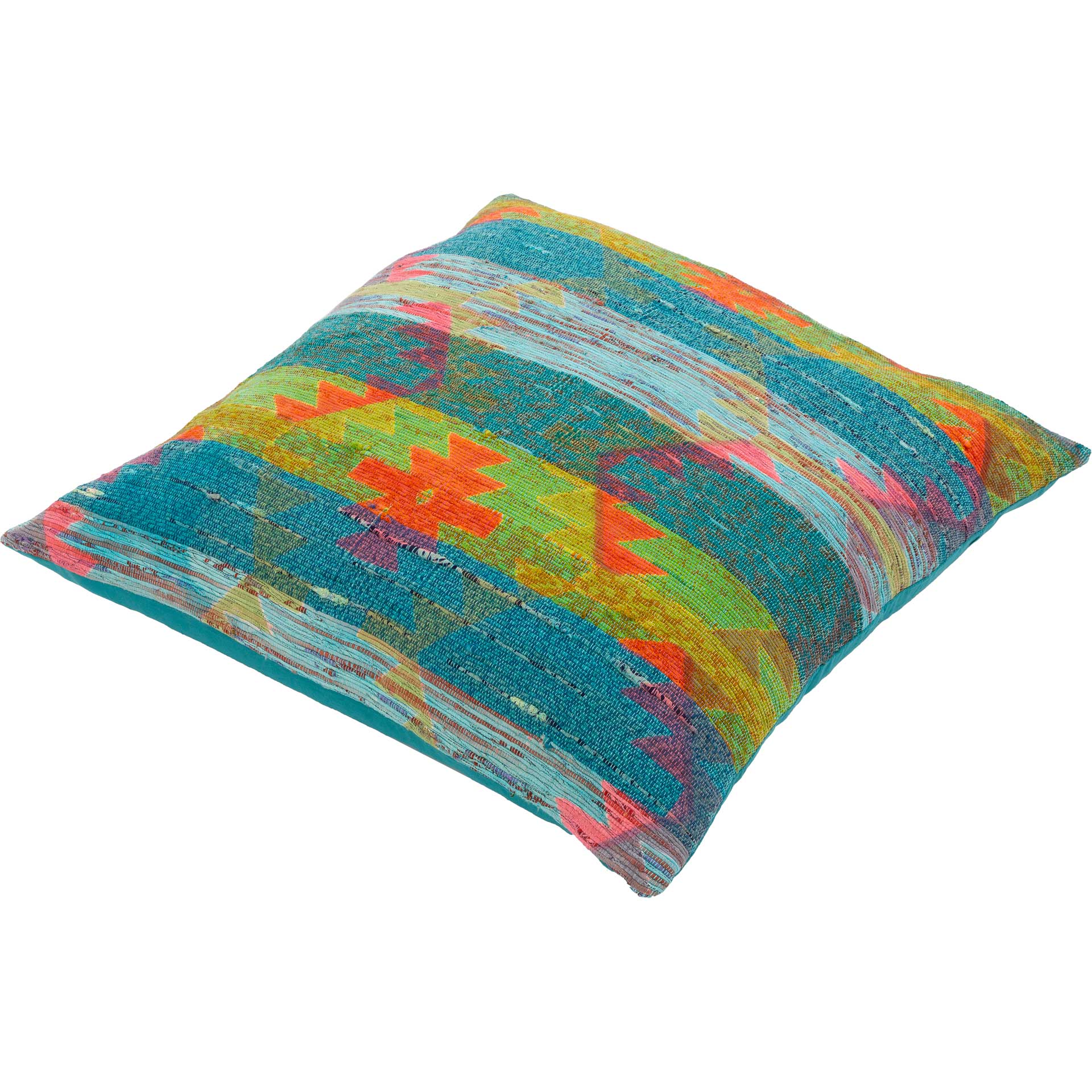 Thalia Pillow Aqua/Dark Green/Violet - Image 2