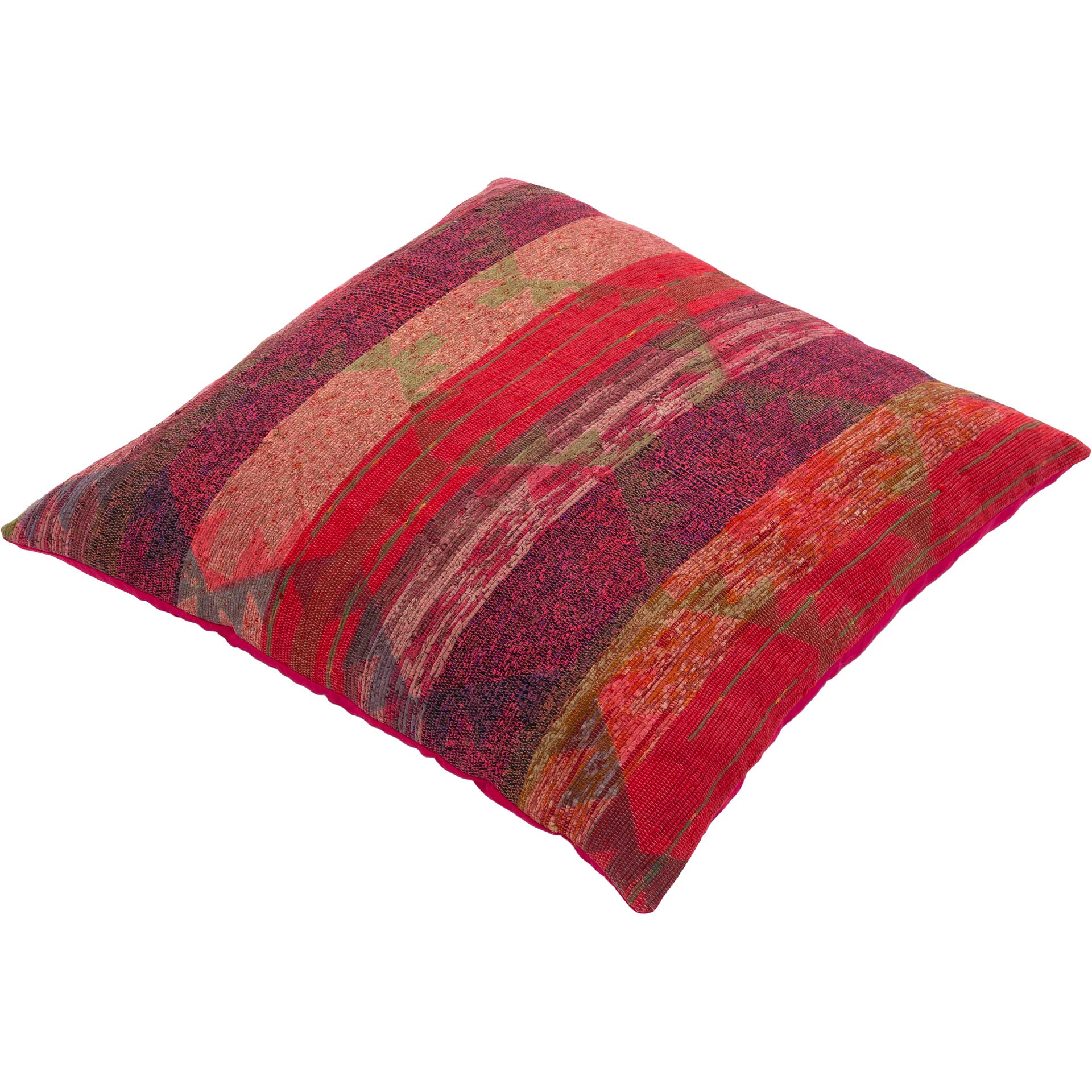 Thalia Pillow Pale Pink/Dark Red/Violet - Image 2