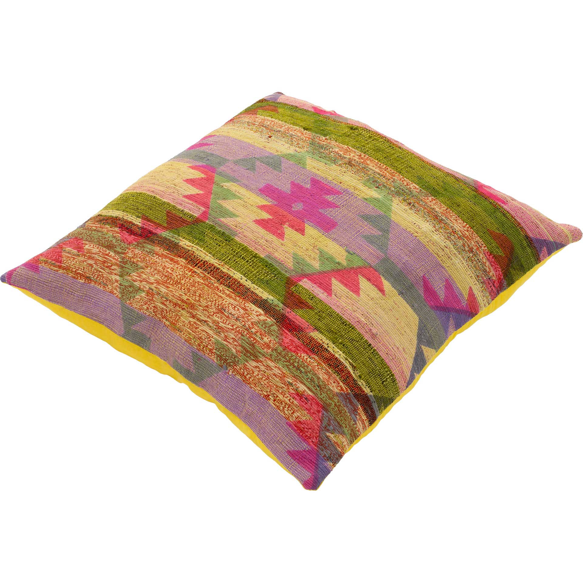Thalia Pillow Saffron/Lime/Bright Pink - Image 2