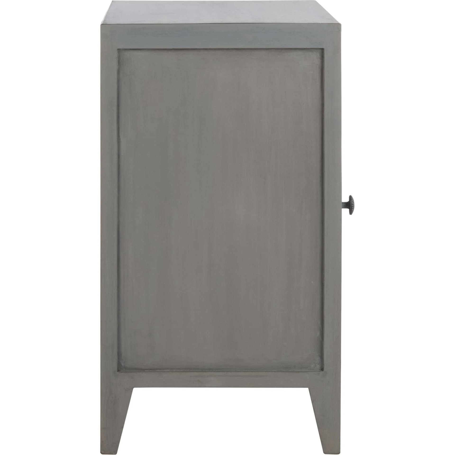 Thames 1 Door Carved Nightstand Gray Walnut - Image 4
